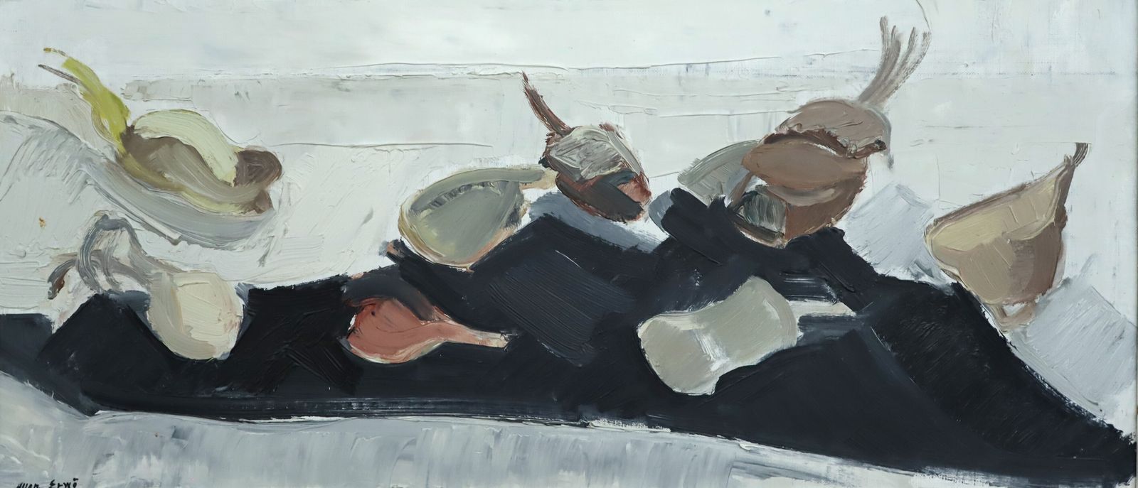 Tabletop Forms  Oil Painting, Mid 20th Century photo buy