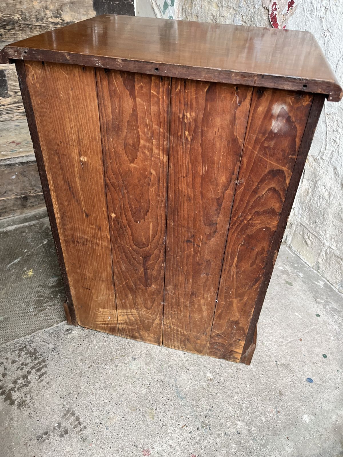 Furniture Small Victorian Mahogany Bedside Cupboard photo
