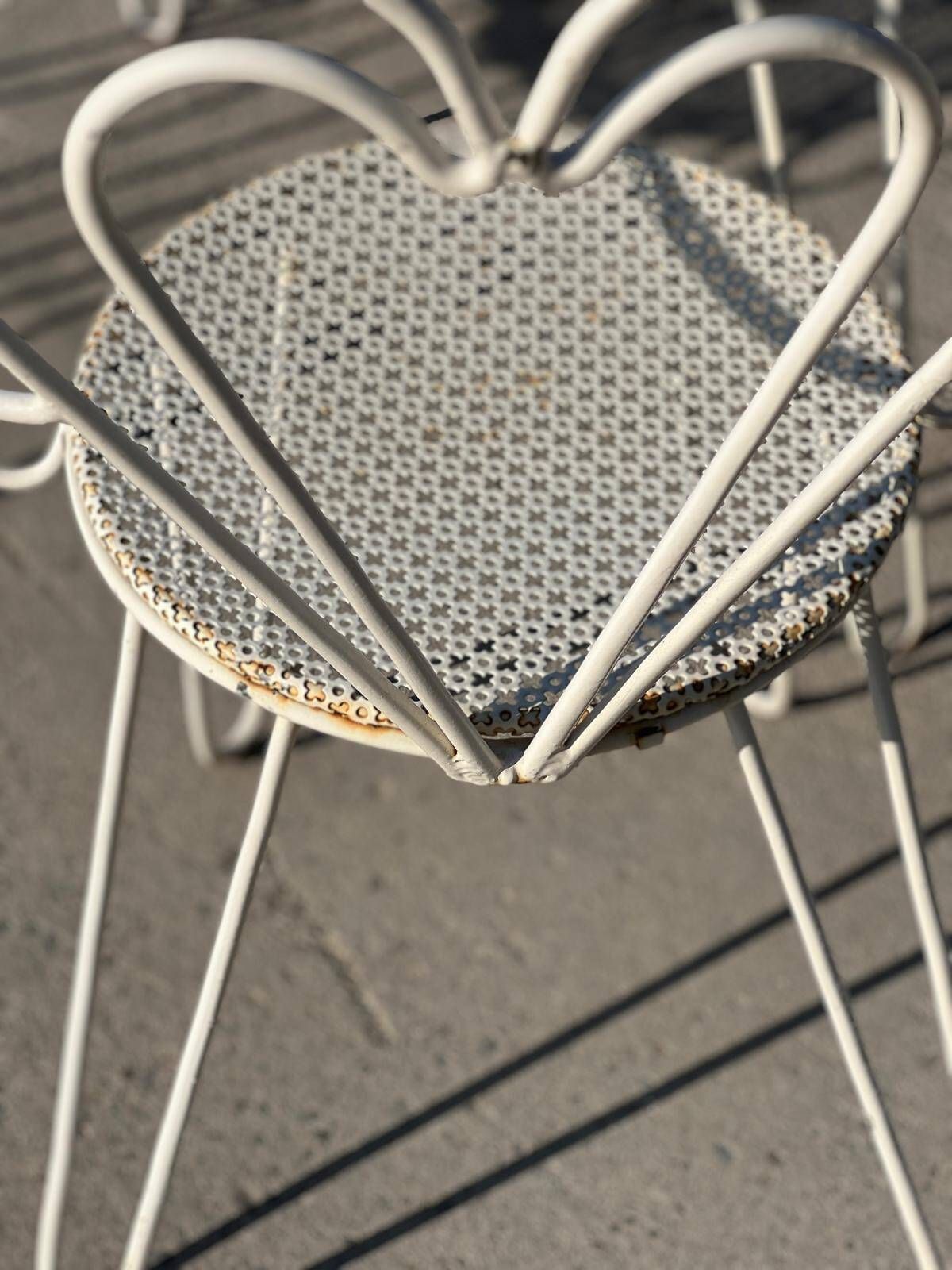 Mathieu Matégot Wrought Iron Garden Furniture, 1950 photo vinterior