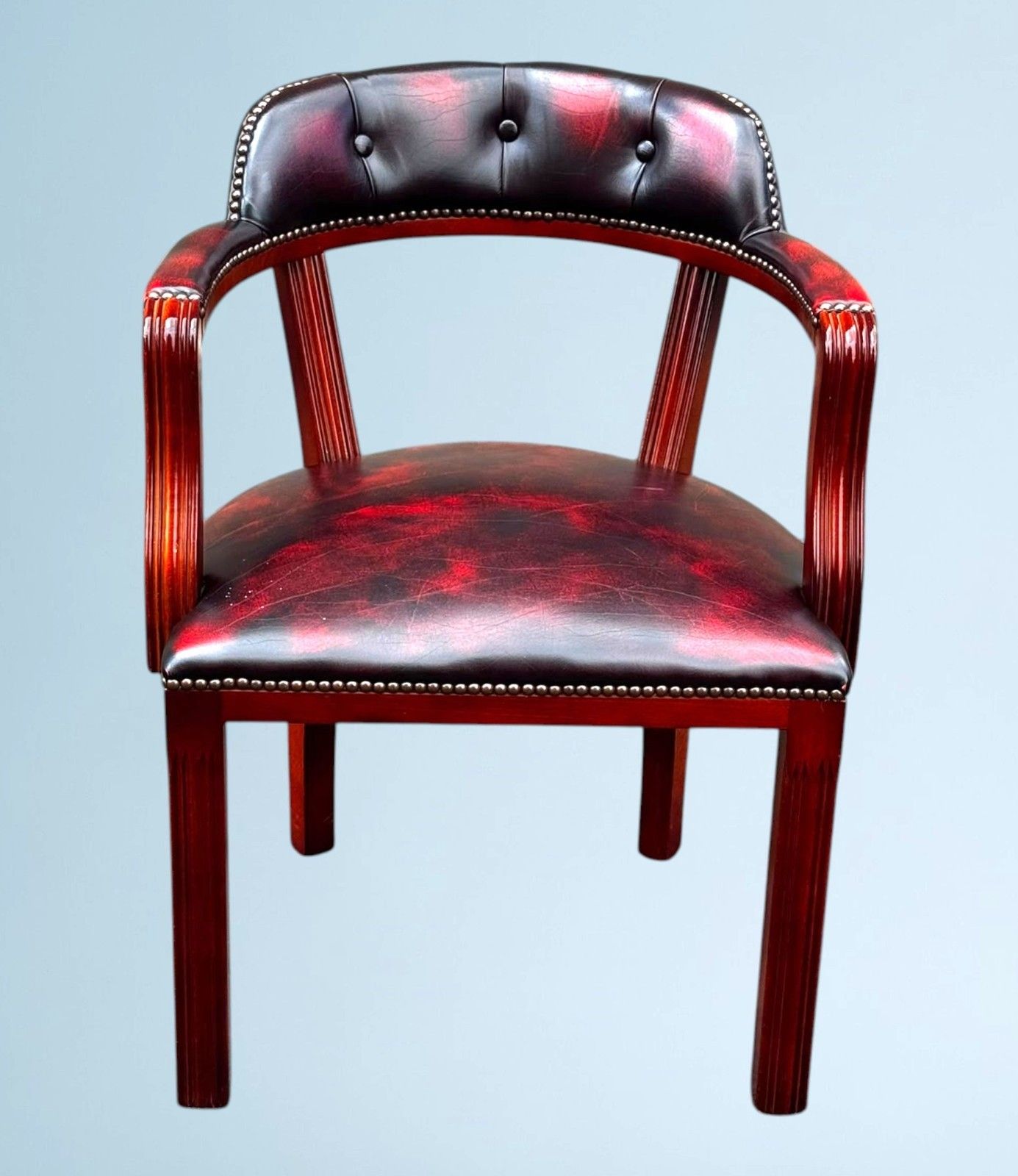 Leather Chesterfield Office Chair / Court Chair photo furniture