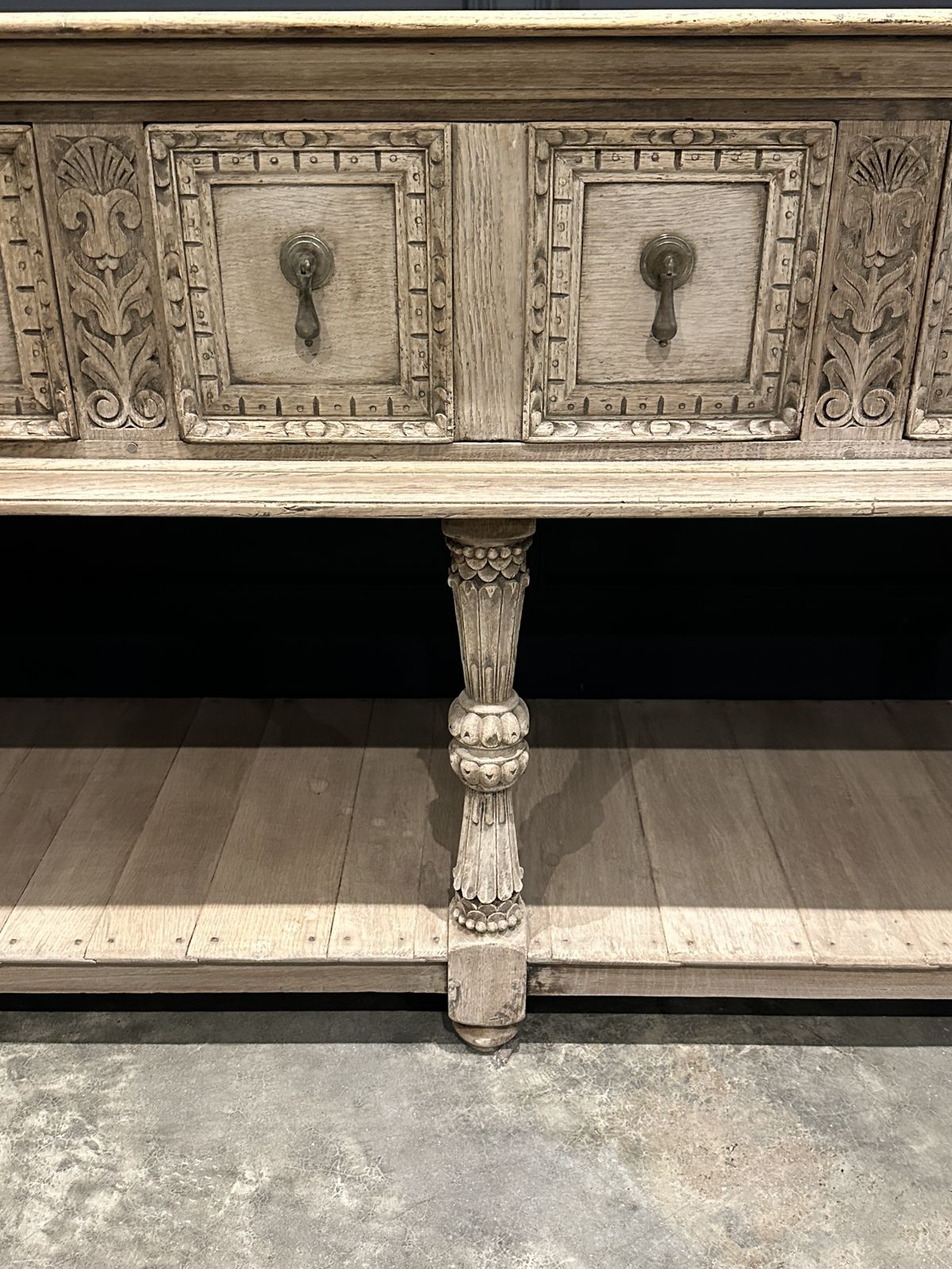 Carved Bleached Oak Potboard Dresser photo buy