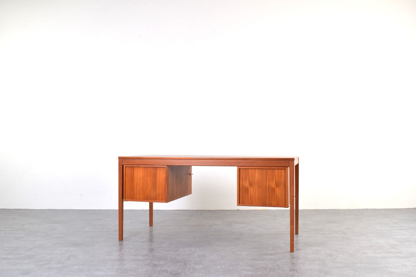 Mid Century Teak Executive Desk By Torbjørn Afdal For Bruksbo photo vintage