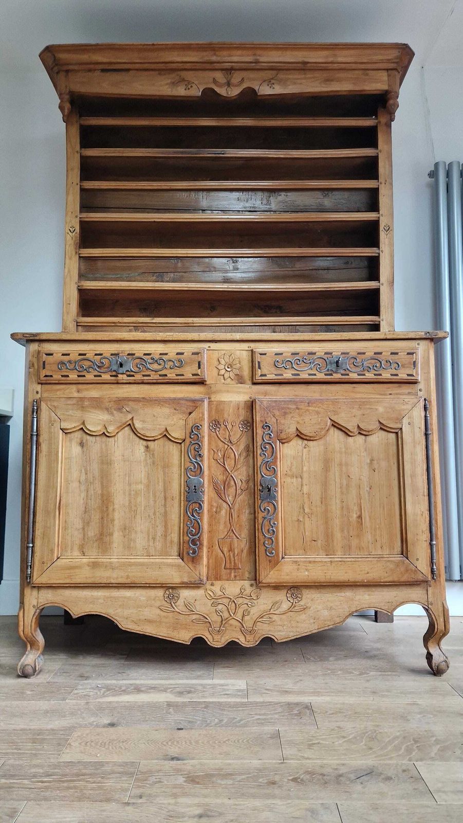 Antique Cherrywood French Dresser 18th Century photo vintage