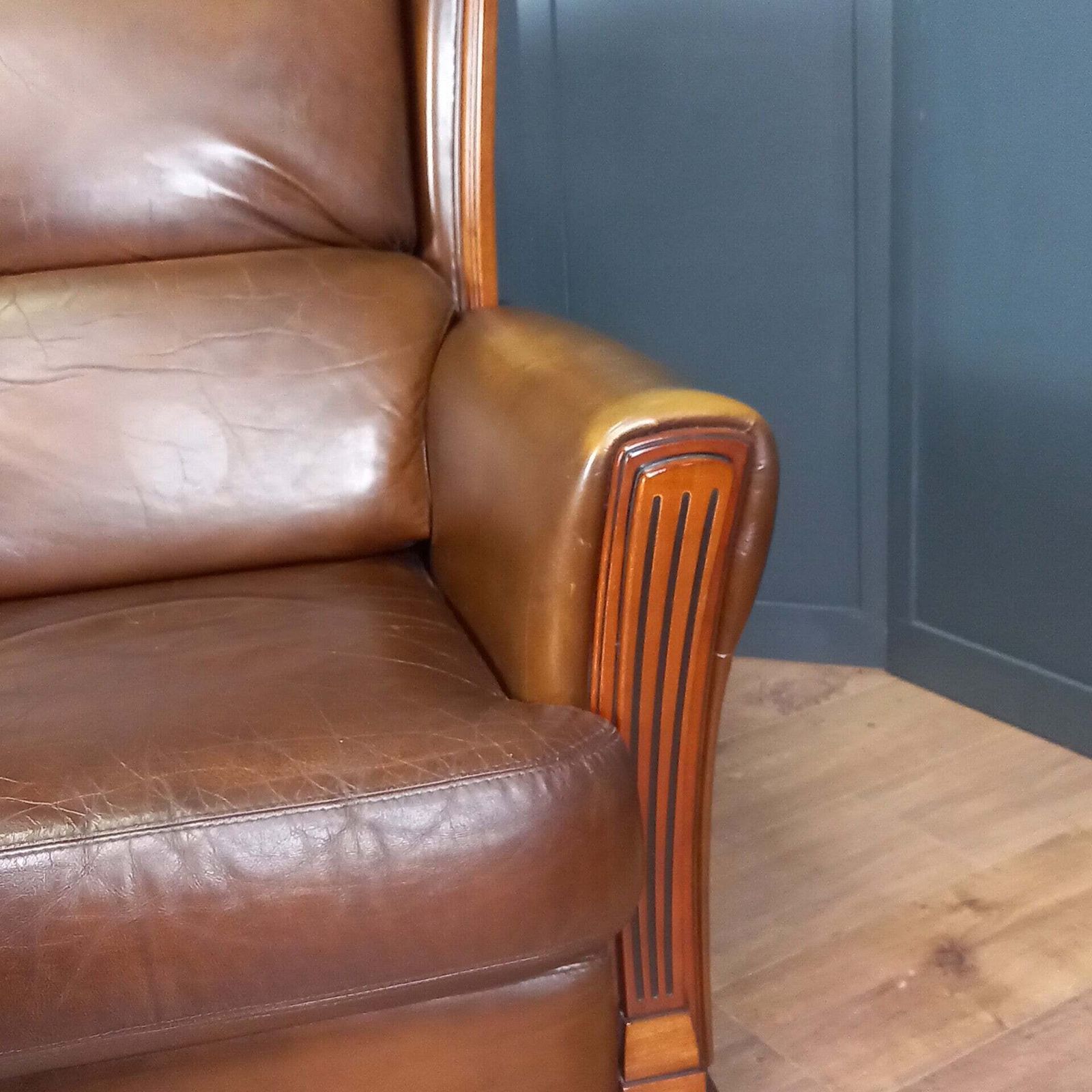 photo for sale Sheep Leather Art Deco Club Armchair