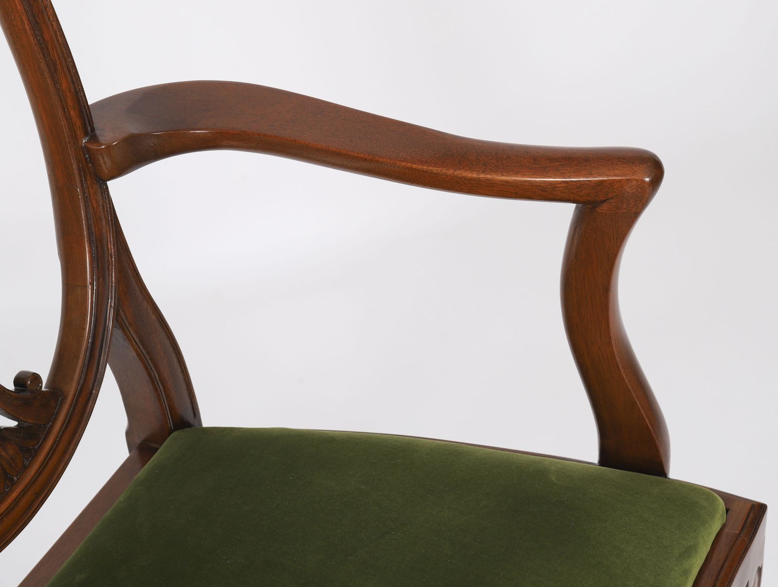 Set 8 Edwardian Shield Back Dining Chairs  Circa 1910  20th C photo vintage