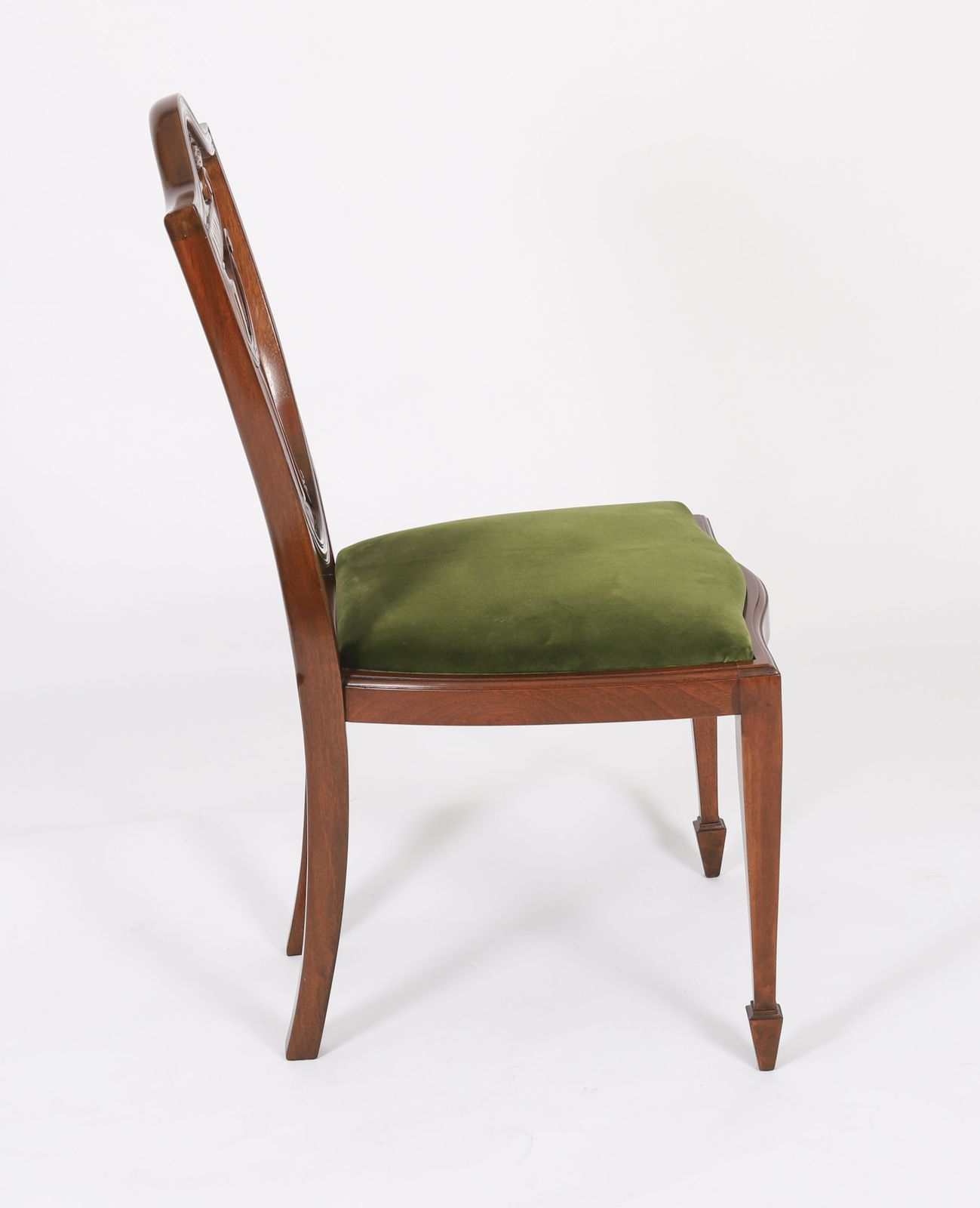 photo buy Set 8 Edwardian Shield Back Dining Chairs  Circa 1910  20th C