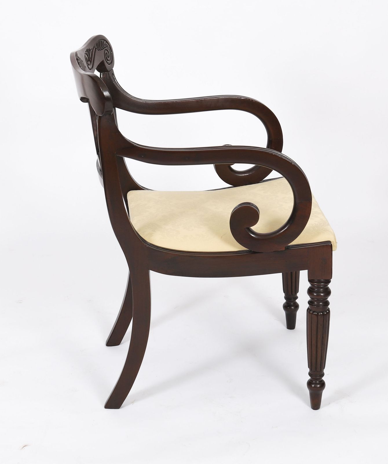 photo vinterior Set 12 Irish Regency Bar Back Dining Chairs  C1825 19th C