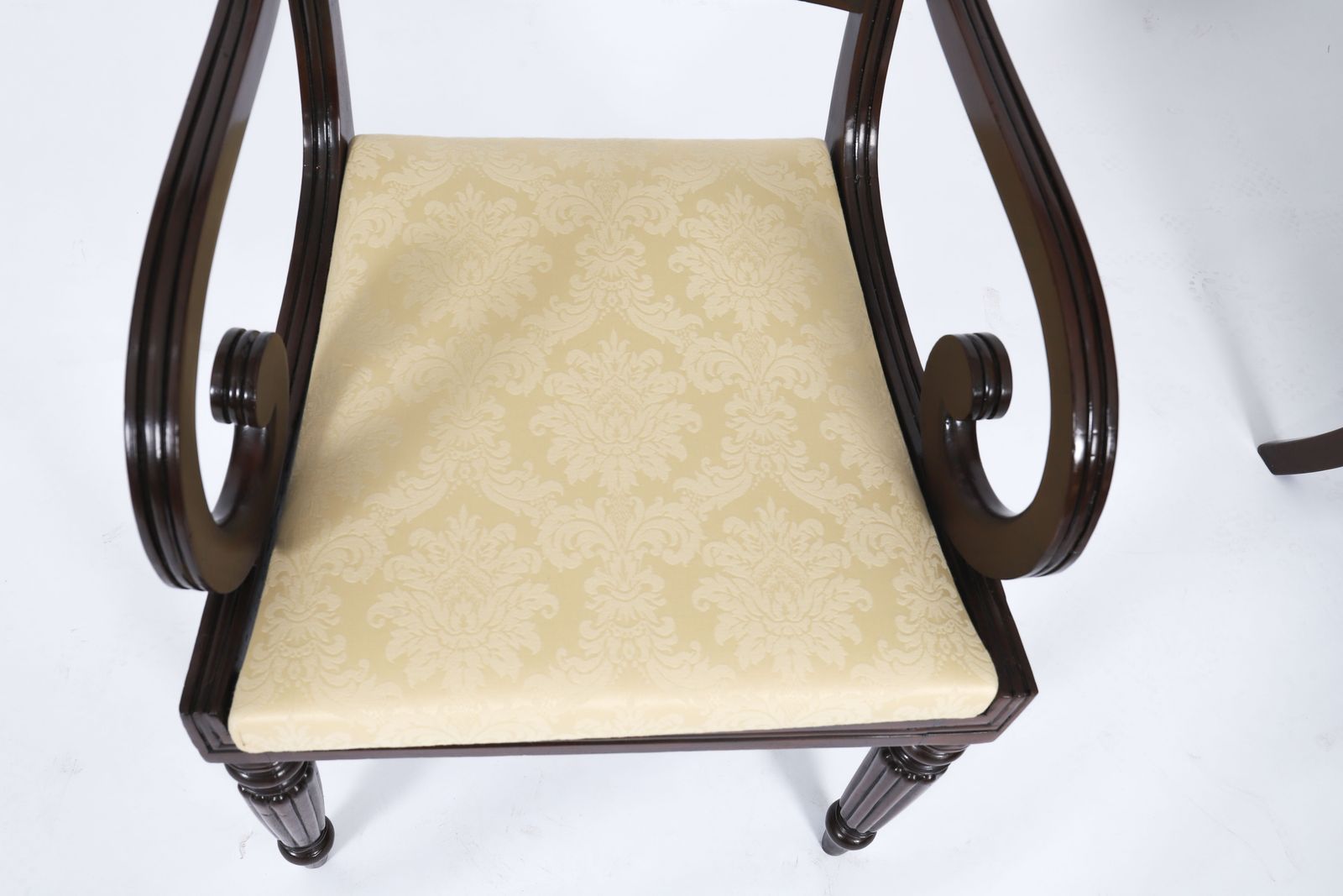 photo buy Set 12 Irish Regency Bar Back Dining Chairs  C1825 19th C
