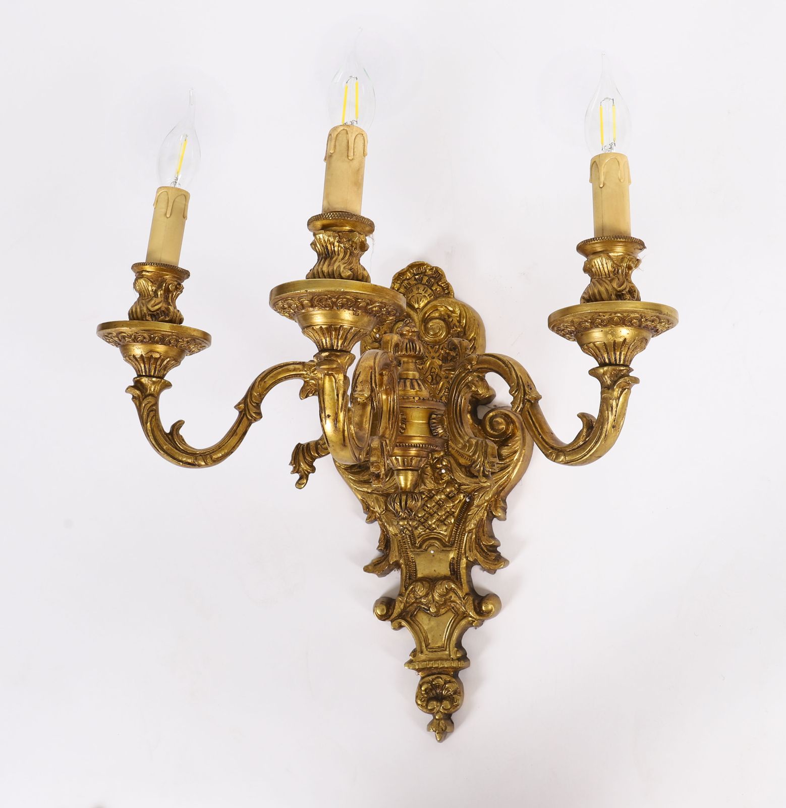 Antique Set Of 8  French Gilt Bronze Ormolu Wall Lights Appliques Circa 1900 photo furniture
