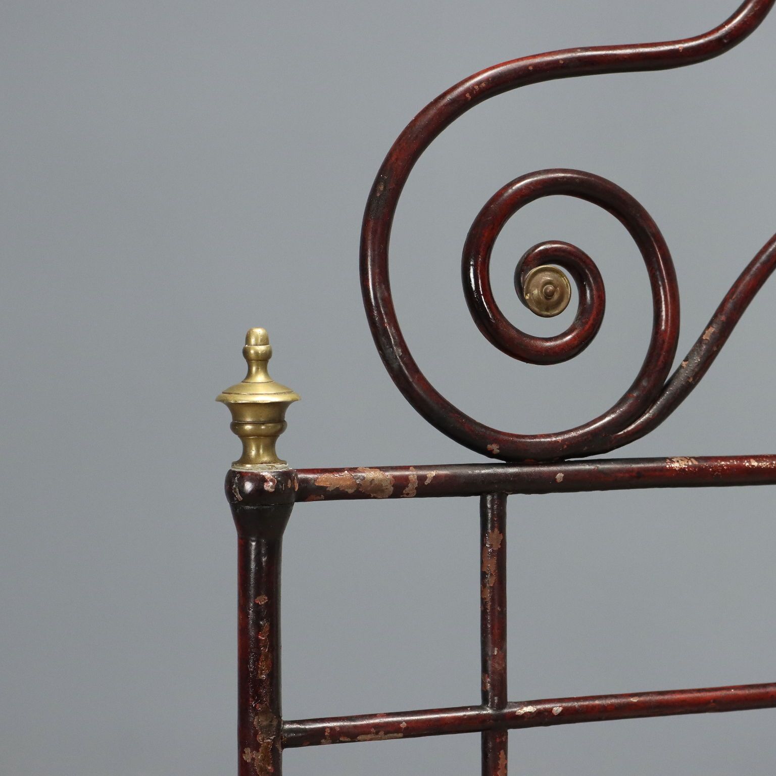 Antique Restoration Bed Second Quarter XIX Century Bronze Iron photo vinterior