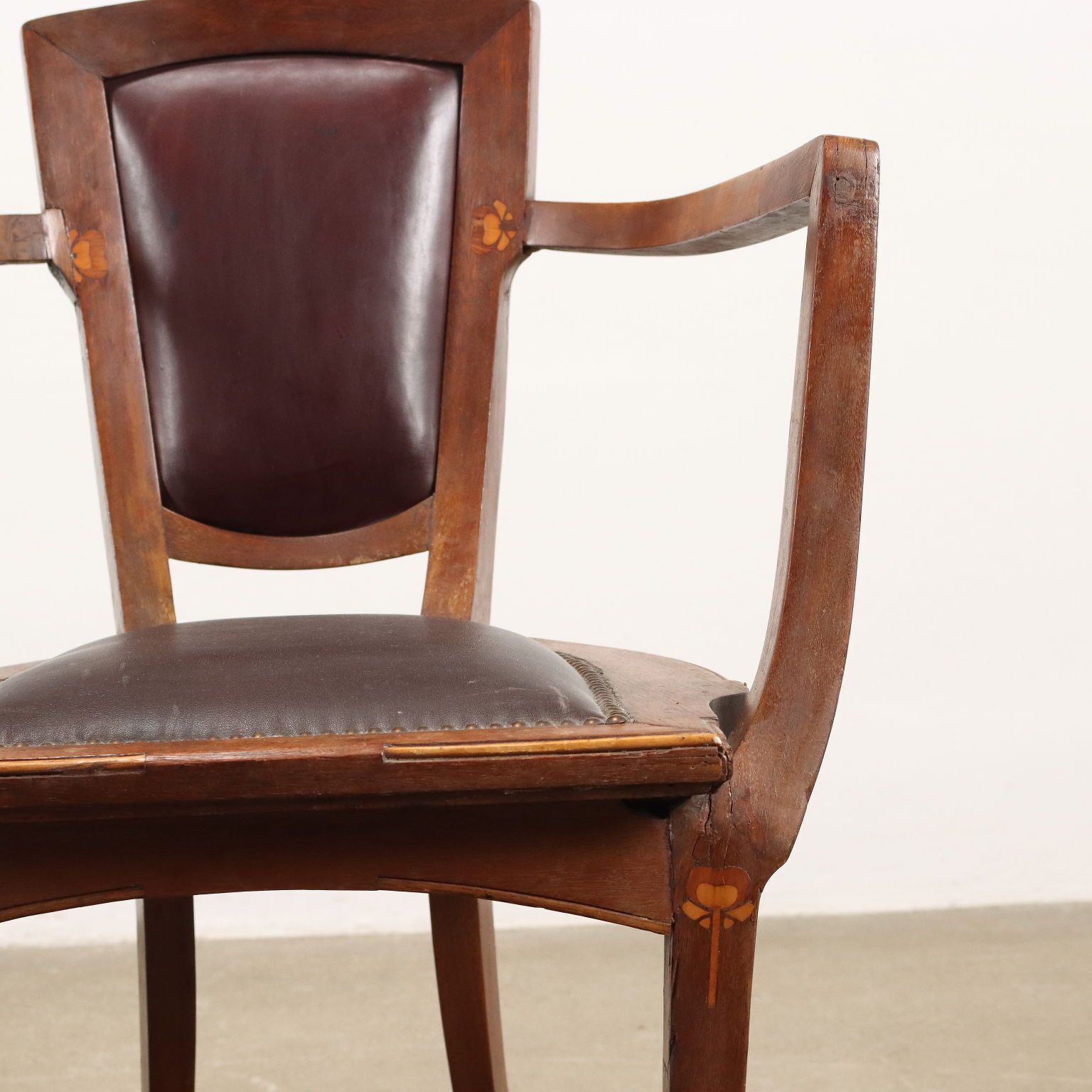 Stoelen Set Art Nouveau Mahonie Italië XX Eeuw photo 940.0