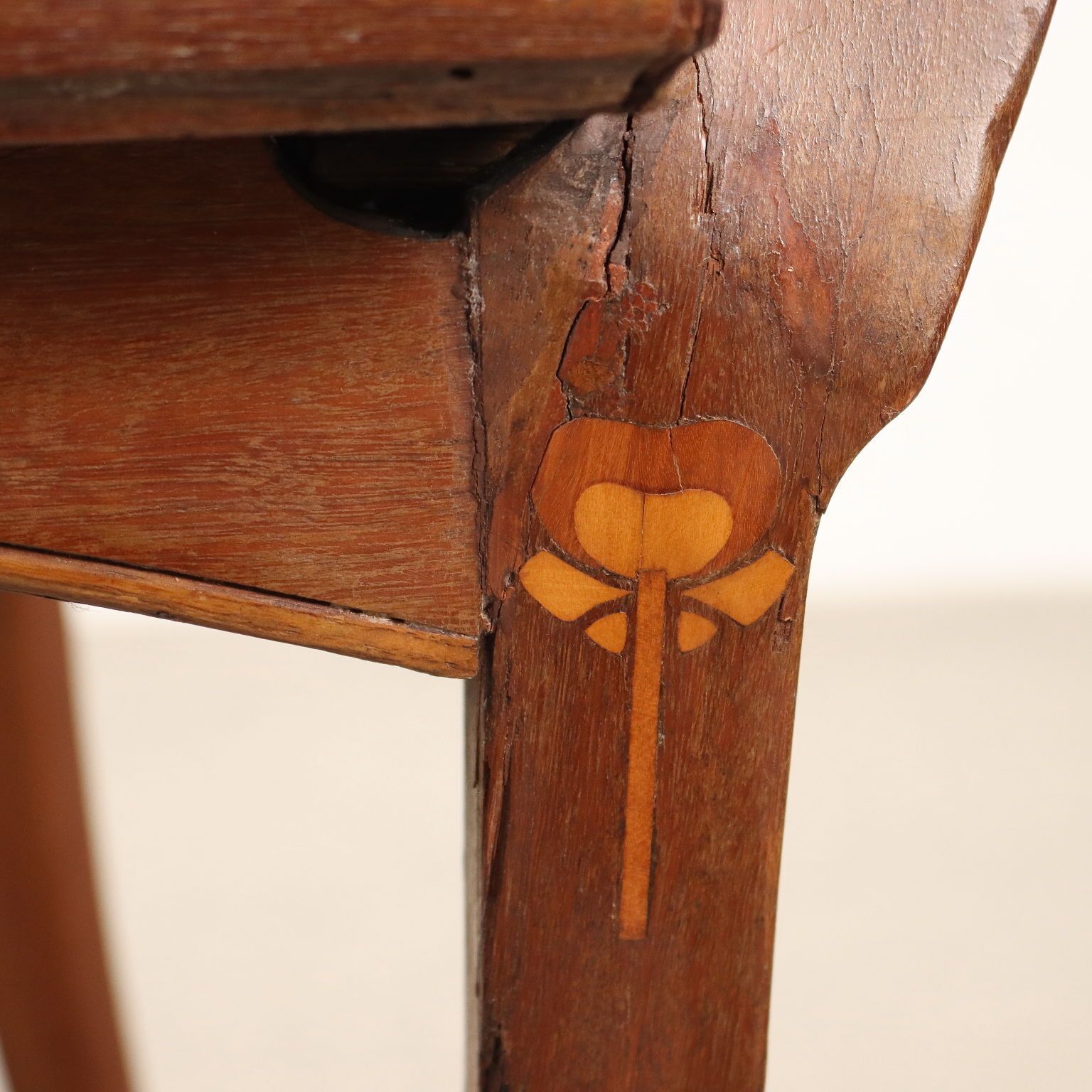 Ensemble de chaises Art Nouveau en acajou, Italie, début du XXe siècle photo vintage
