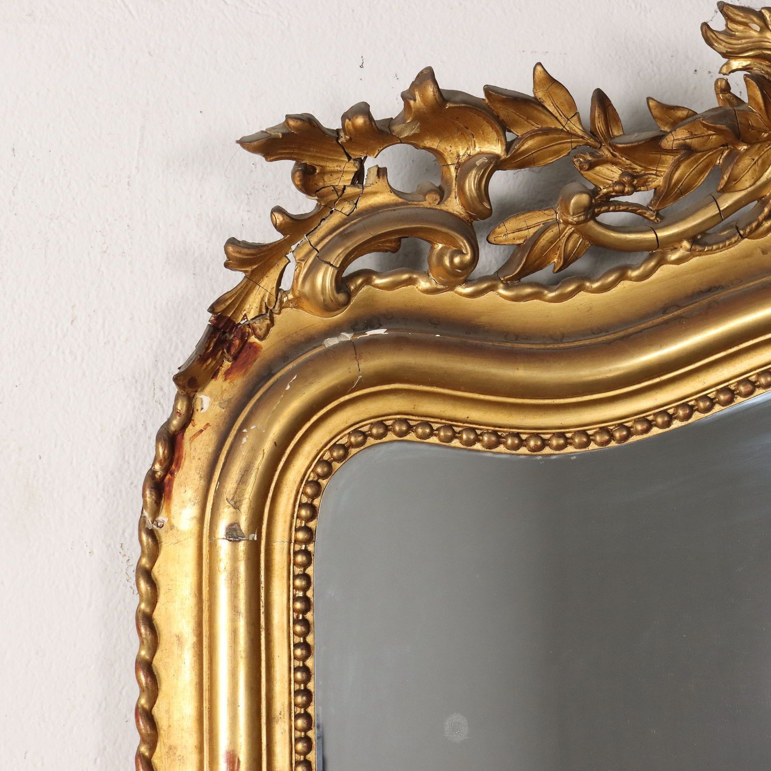 Antique Eclectic Mirror Gilded Wood Italy XIX Century photo Home Decor
