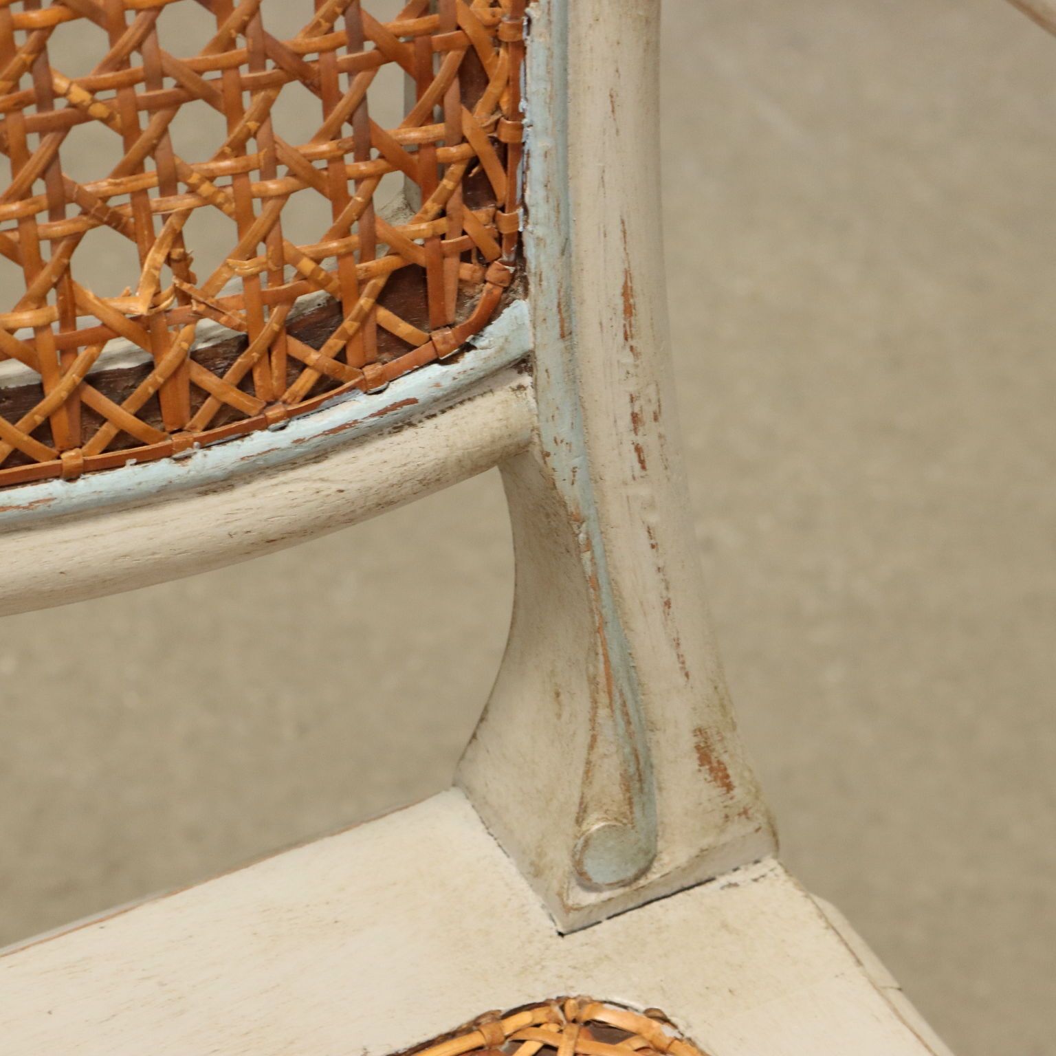 Armchairs Baroque Style Lacquered Wood XX Century photo vinterior