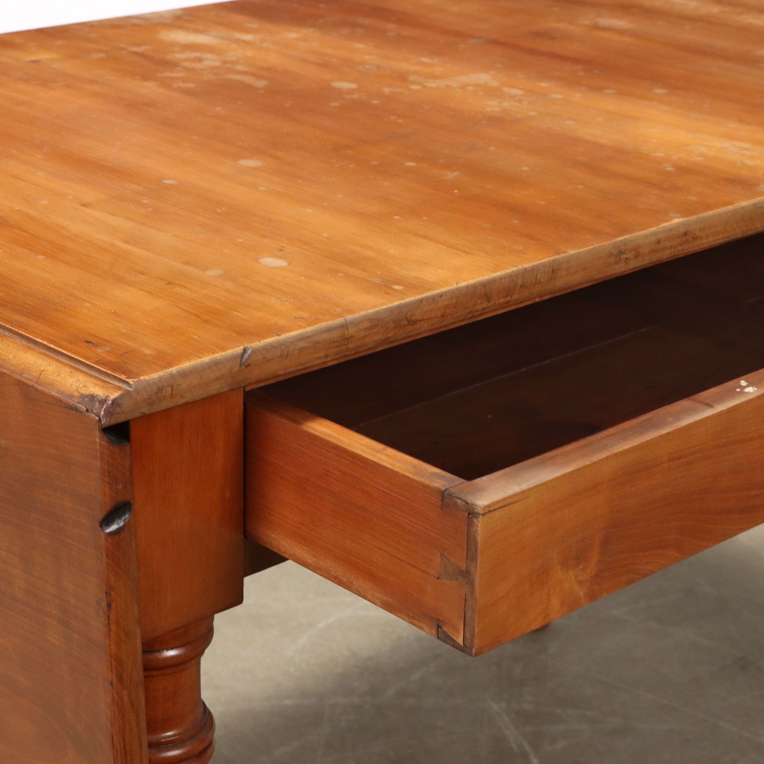 Antique Table Cherrywood Drawer Italy XIX Century photo Furniture