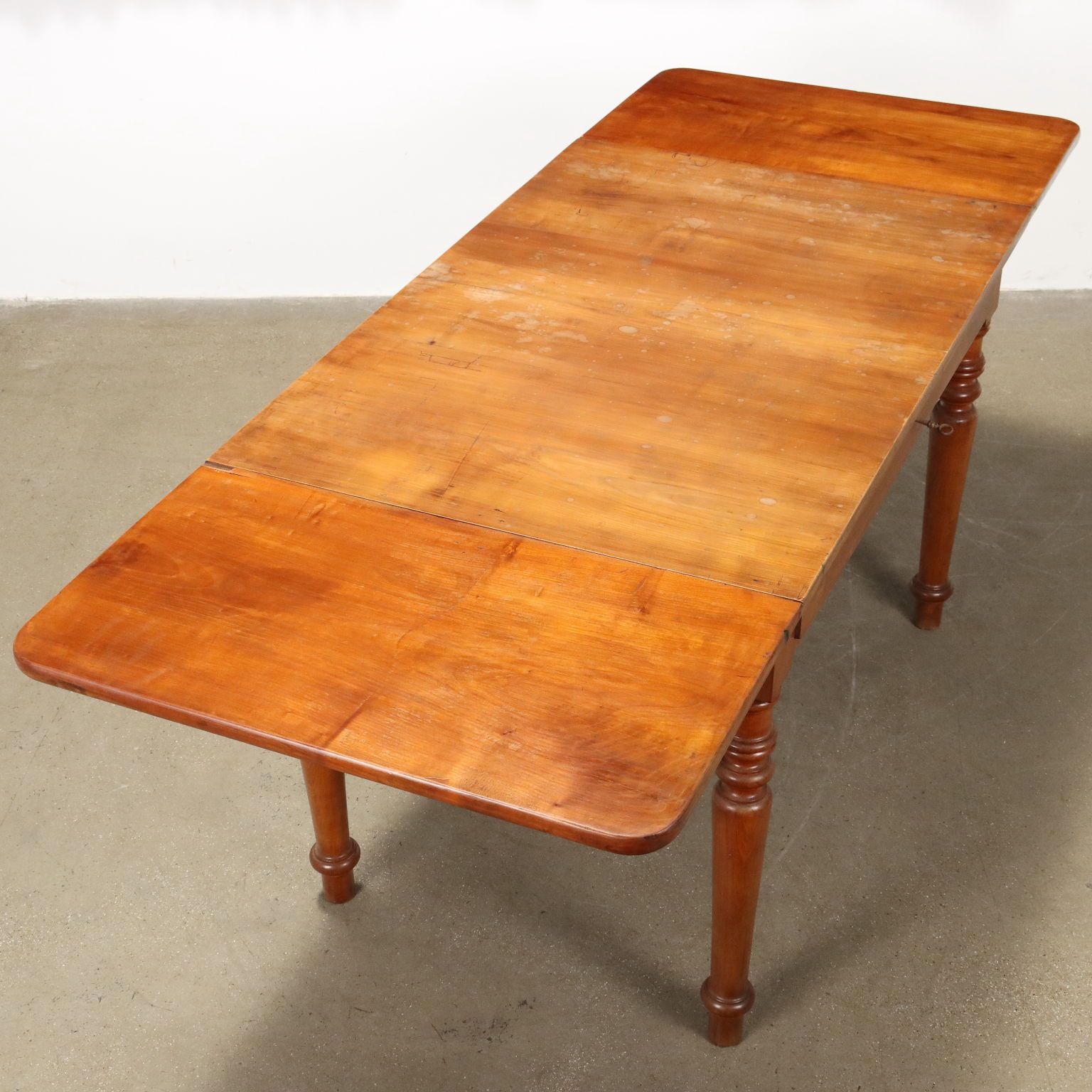 photo furniture Antique Table Cherrywood Drawer Italy XIX Century