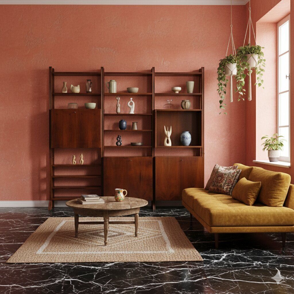 Vintage Bookcase Walnut With Shelves Design Italy 1940s 1950s photo furniture