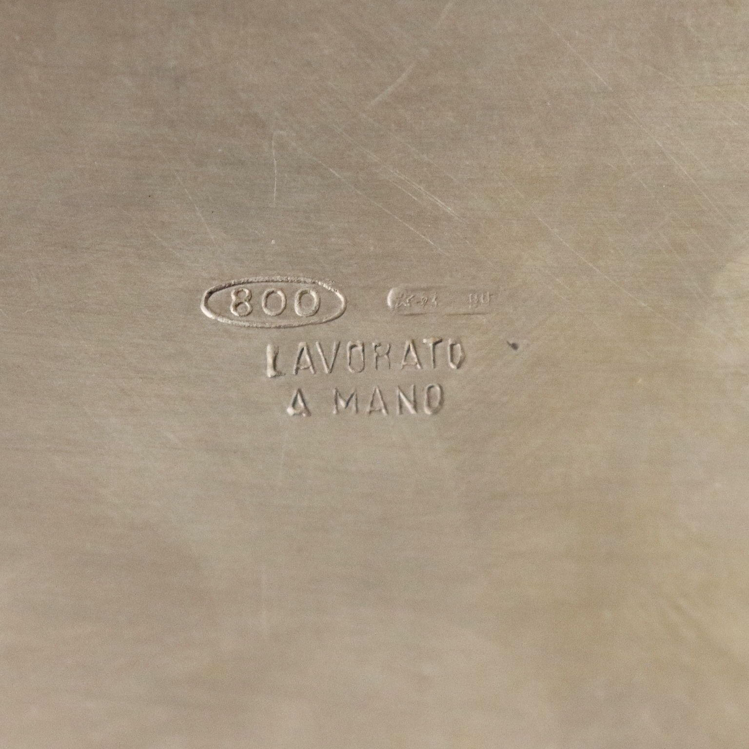 Tabatière en argent Morini Manufacture, Italie, XXe siècle photo vintage