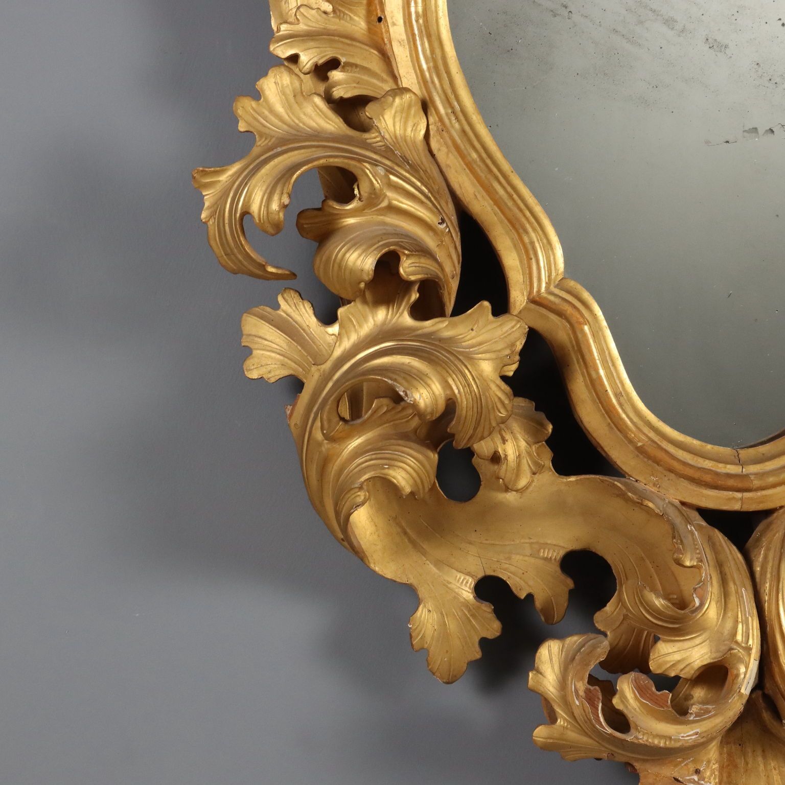 Mirror Baroque Style Carved Wood Italy XIX Century photo buy