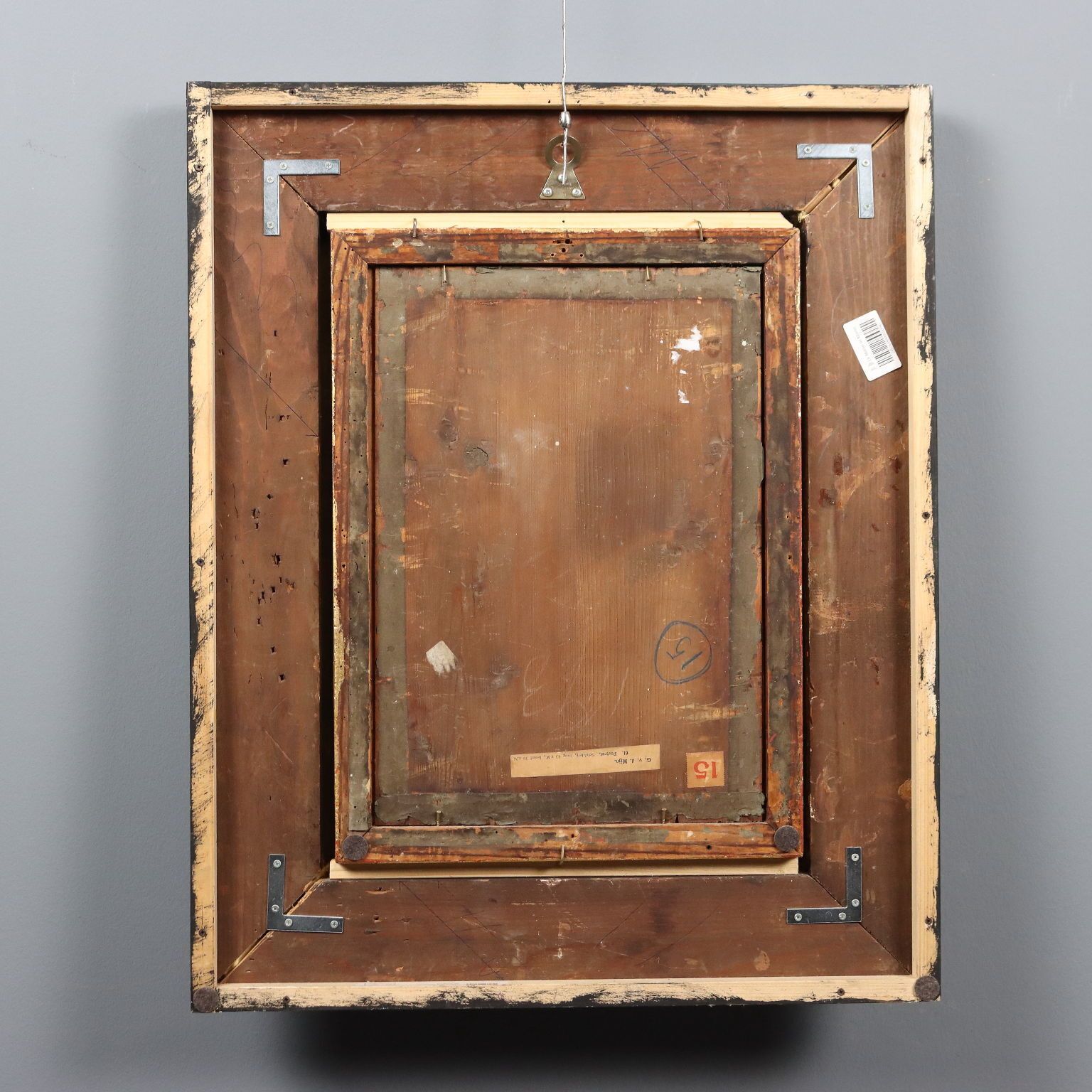 photo furniture Tableau d'époque, portrait de Petrus Camper, huile sur panneau, XVIIIe siècle