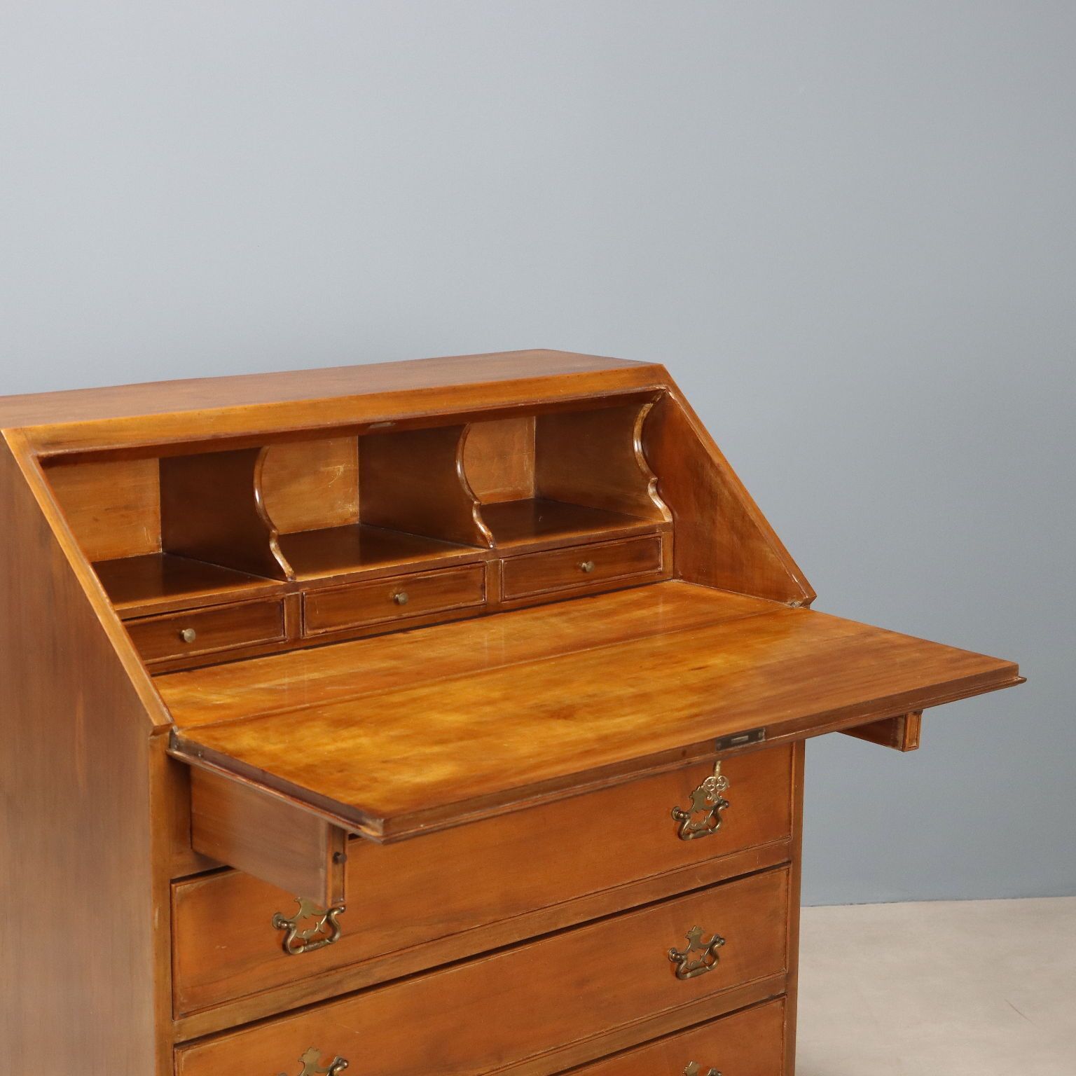 Cabinet à abattant d'époque, placage d'acajou, Italie, début du XXe siècle photo Mobilier