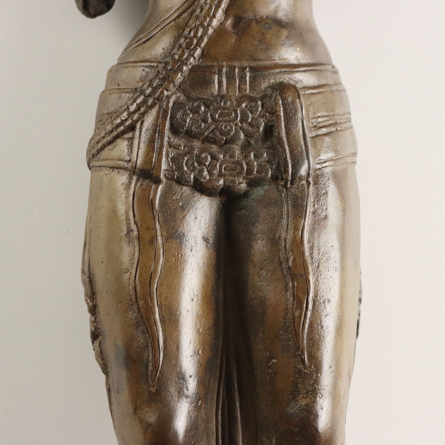 Antique Bronze Sculpture Bodhisattva Cambodia XX Century photo buy