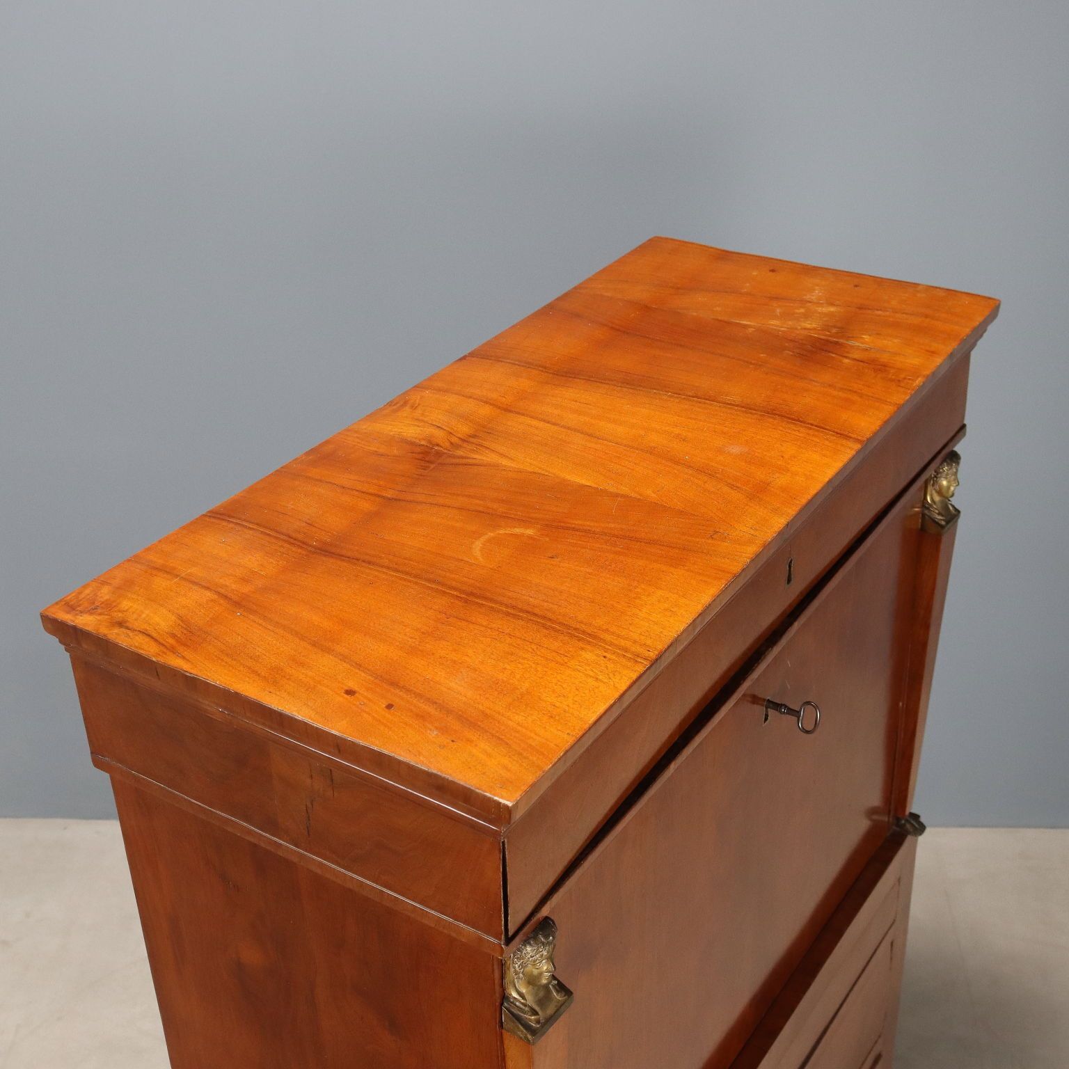photo buy Antique Empire Secrétaire Walnut Italy XIX Century