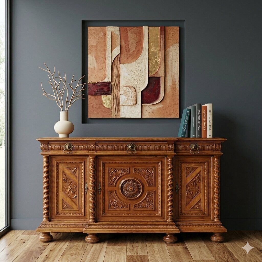 Antique Cupboard Neo Baroque Walnut Italy XIX Century photo furniture
