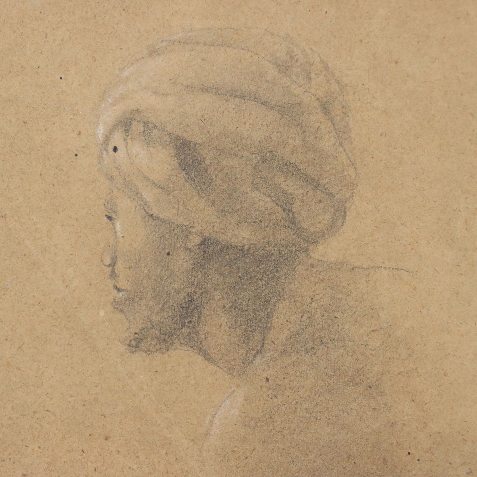 Antique Drawing Signed Domenico Morelli Study Of Heads '800 photo 420.0