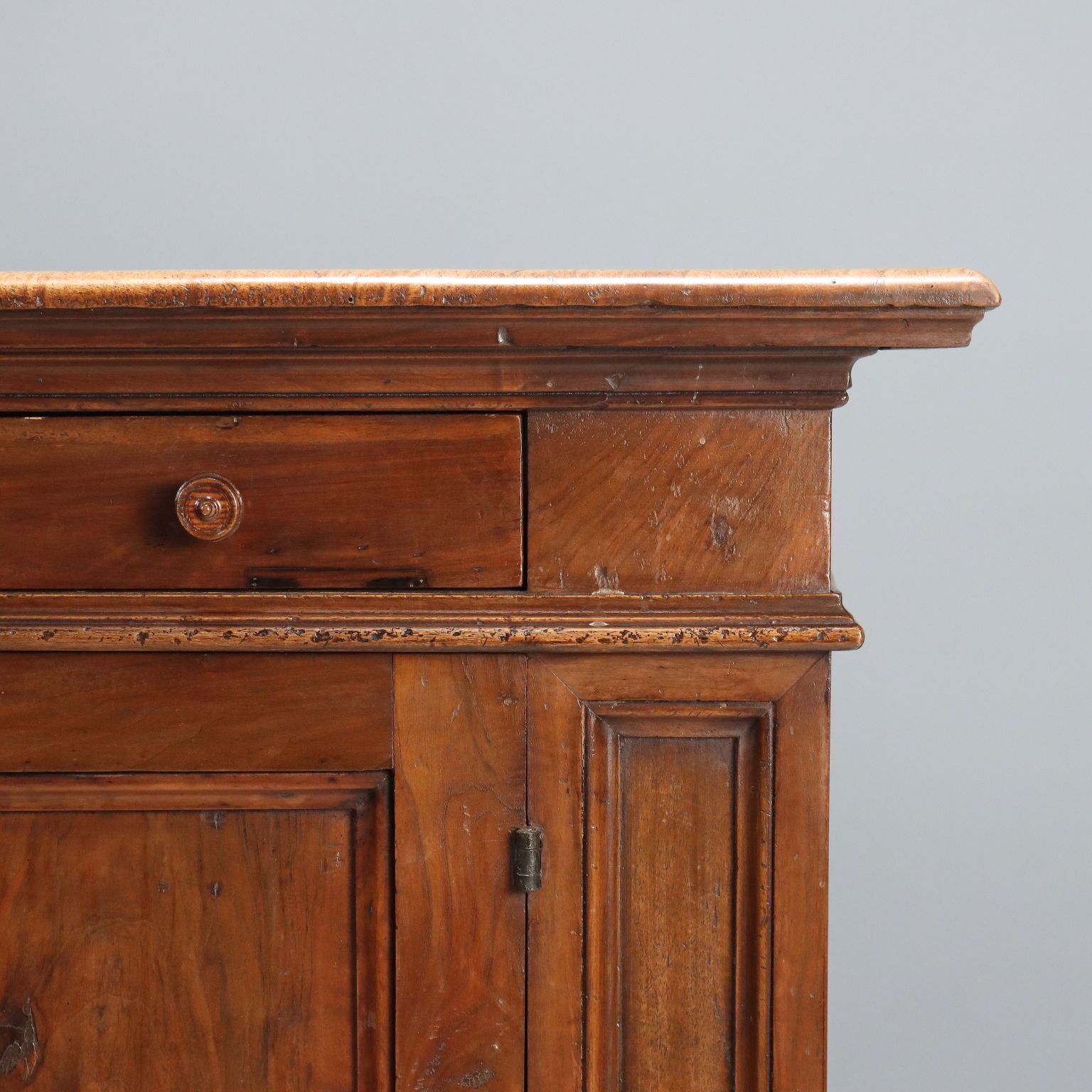 Baroque Cupboard Walnut Drawers XIX Century photo vintage