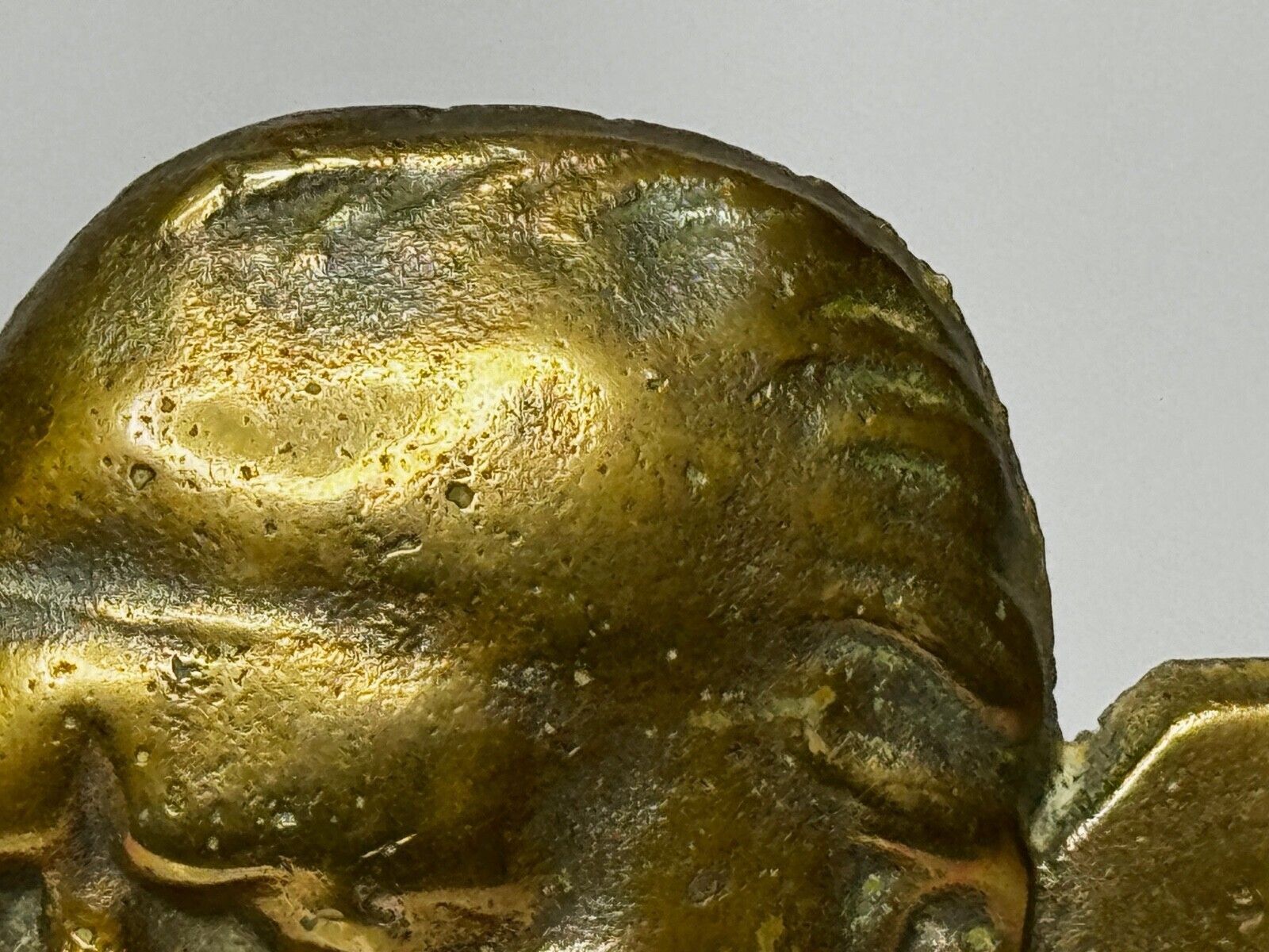 Historic Ww2 Small Winston Churchill V For Victory Bronze Car Mascot Sculpture photo buy