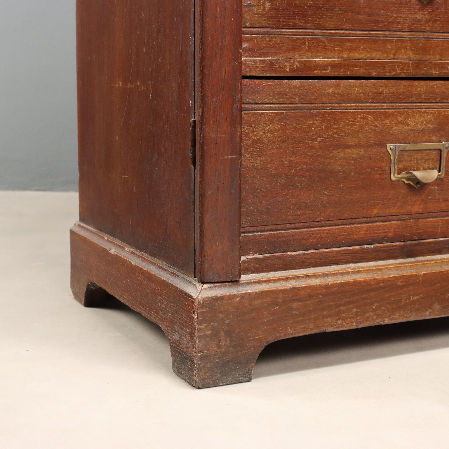 Commode d'époque en chêne à 8 tiroirs, Italie, XIXe siècle photo vintage