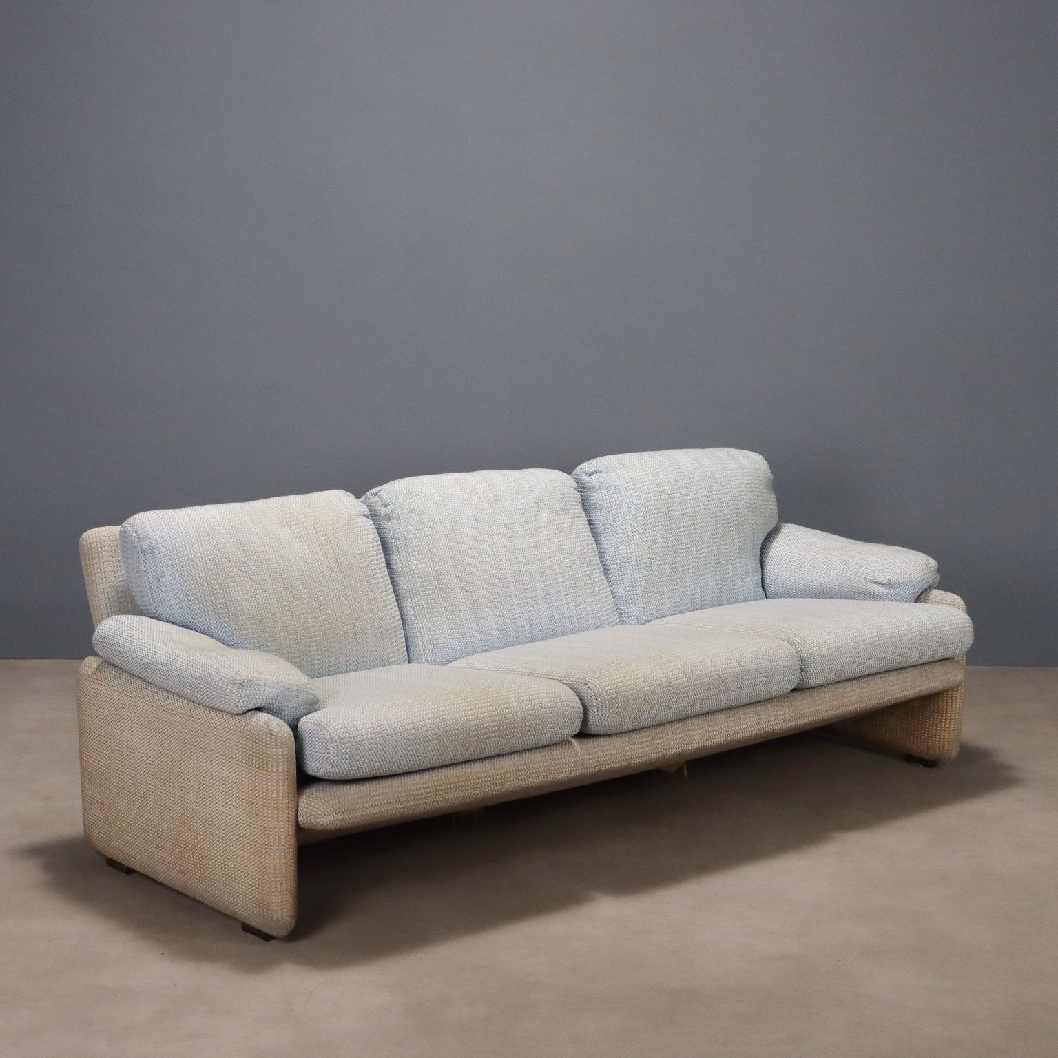 Vintage Sofa B&B Coronado Fabric Design Tobia Scarpa 1970s