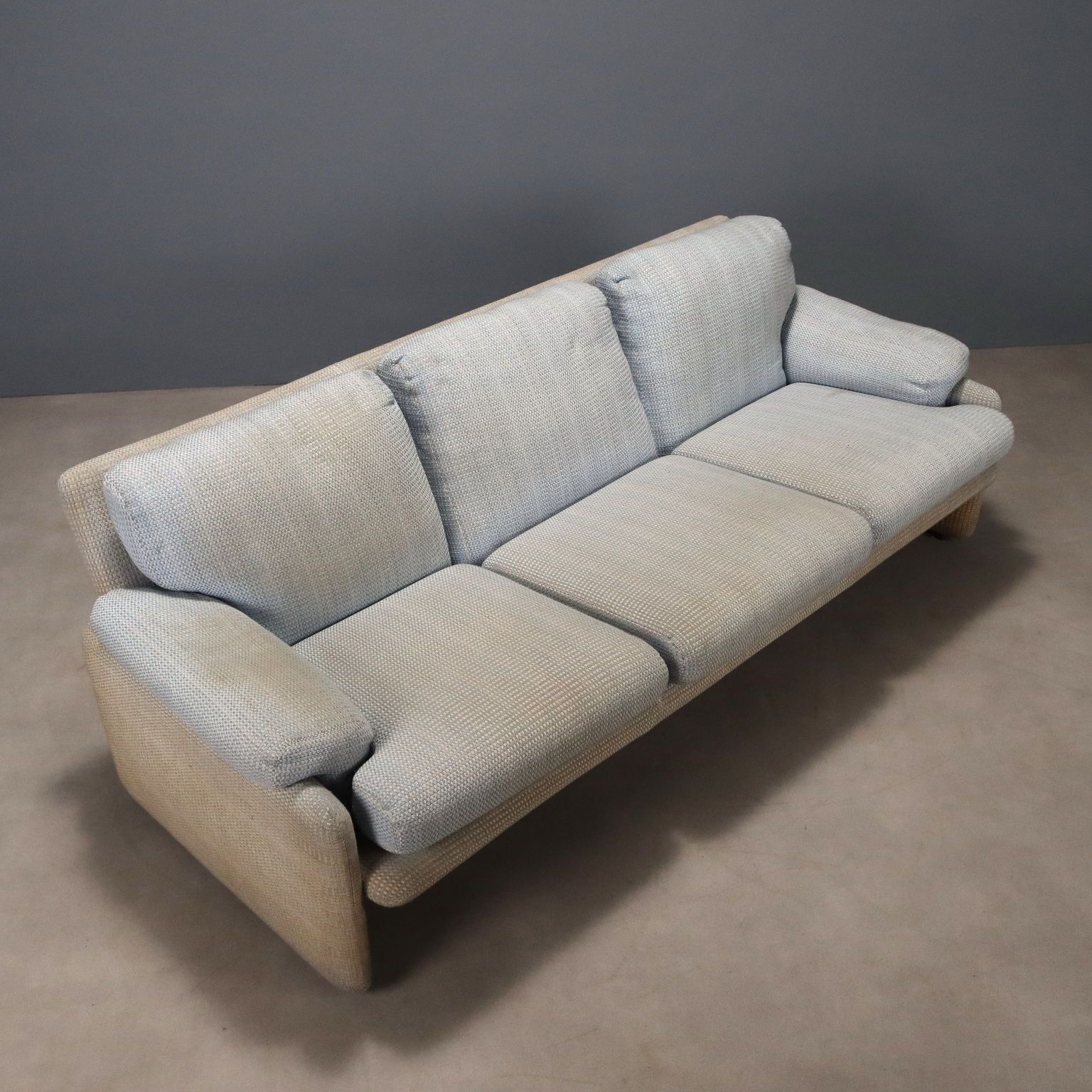Vintage Sofa B&B Coronado Fabric Design Tobia Scarpa 1970s photo vinterior