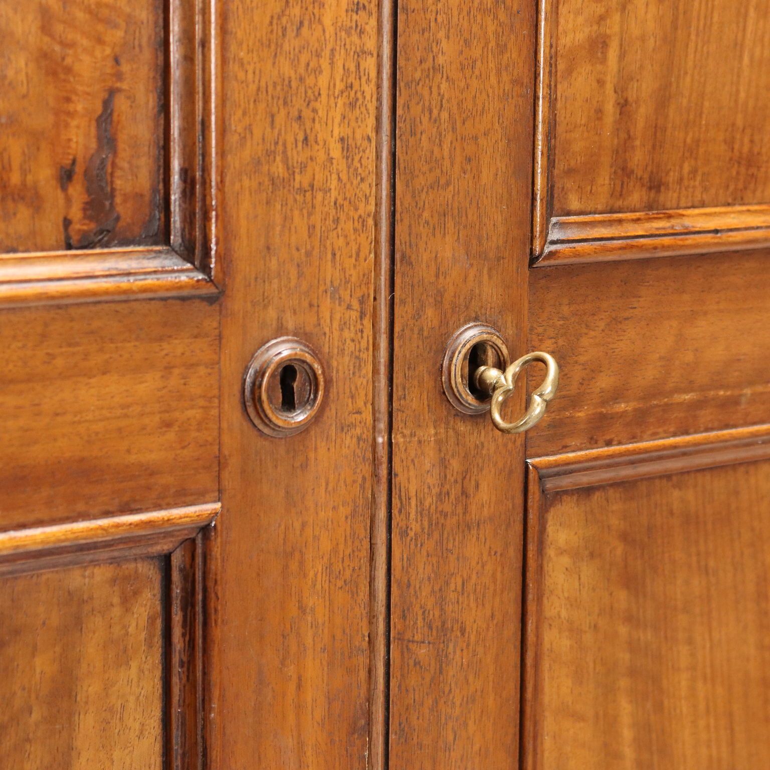 Antique Wardrobe Walnut 4 Compartments Italy XIX Century photo buy