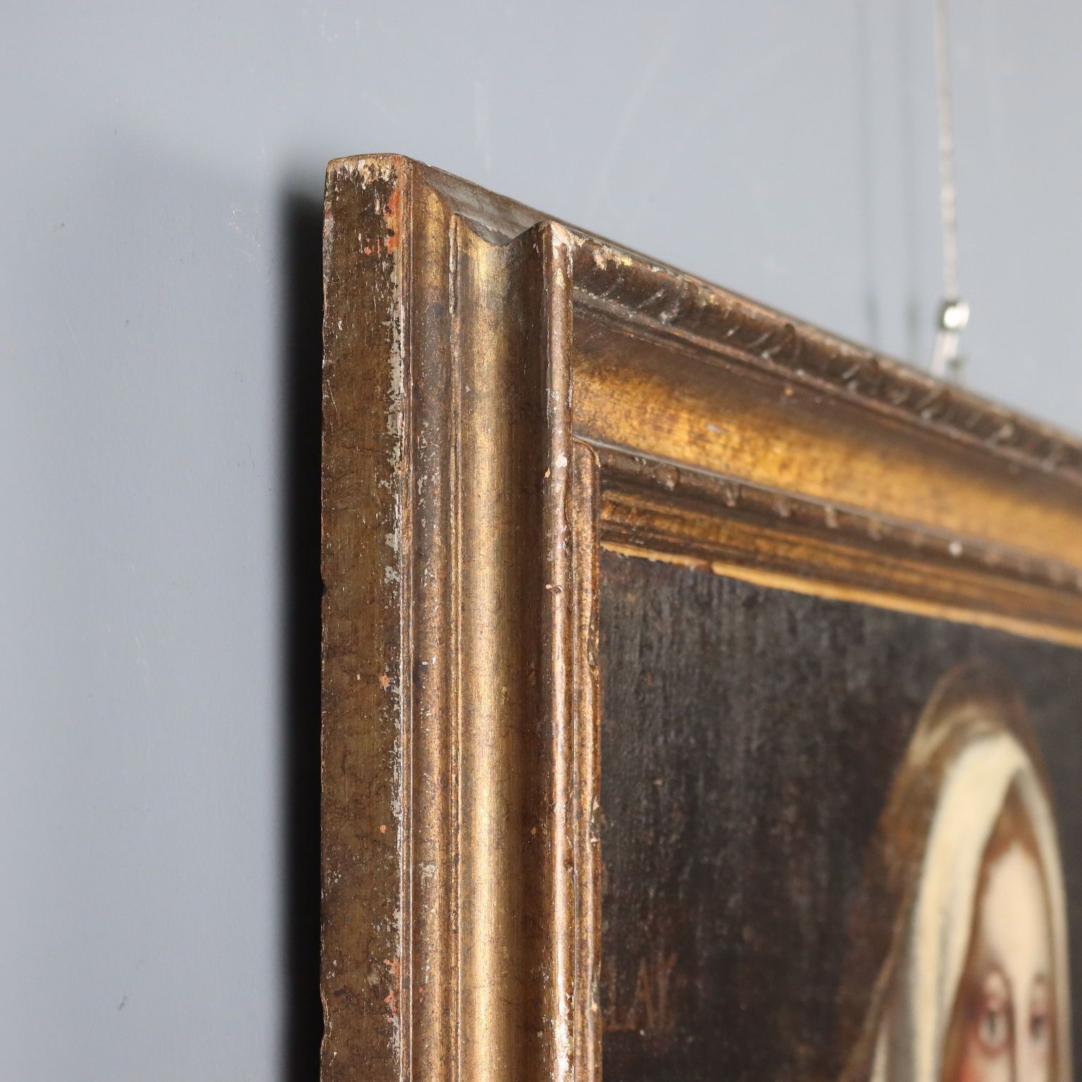 photo for sale Tableau d'époque Vierge à l'Enfant, huile sur toile, XVIIIe siècle