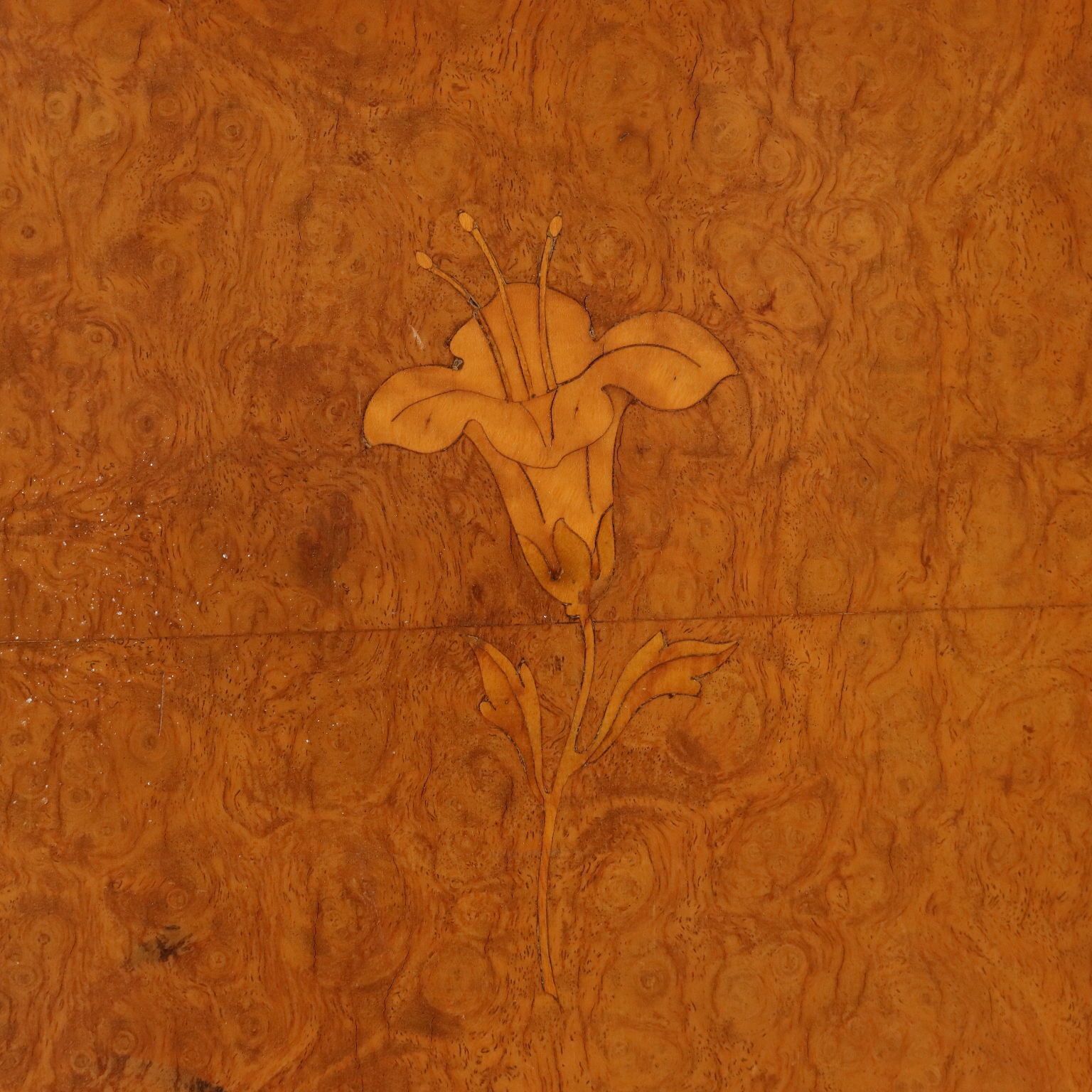 Vintage Cupboard Walnut Veneer Burl Design Italy 1950s photo buy
