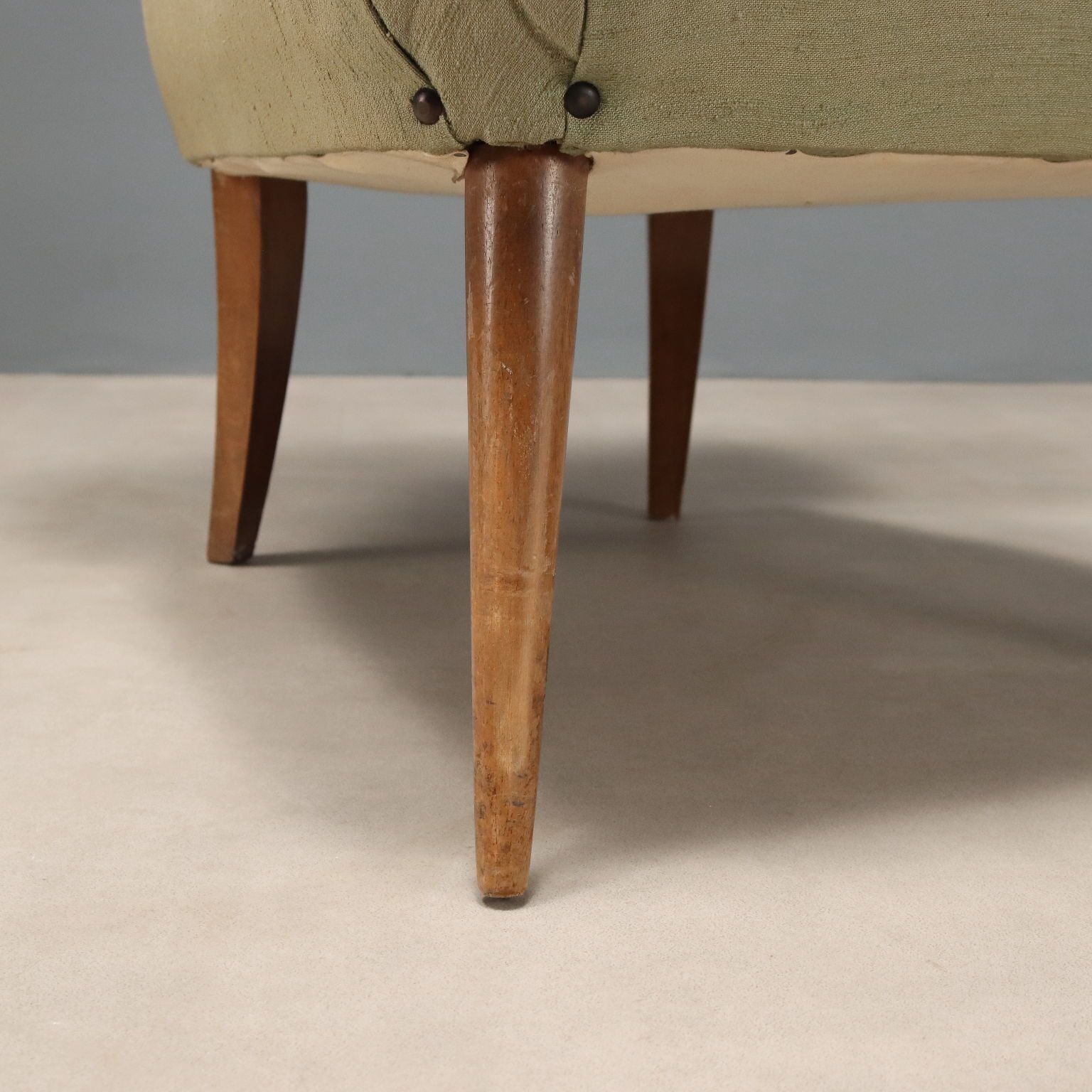 Vintage Armchairs Beech Fabric Design Italy 1960s photo vinterior