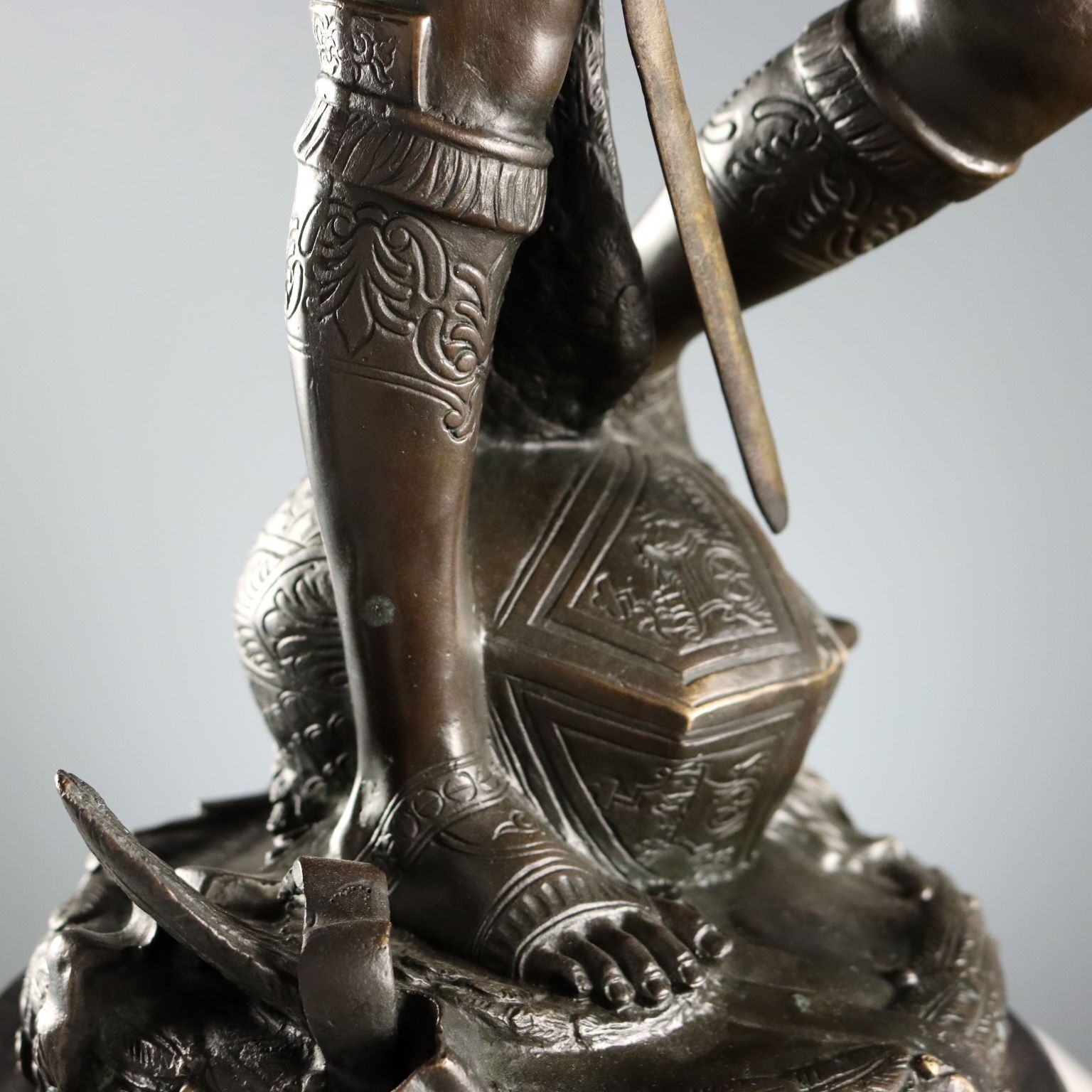 Antique Bronze Copy Of Donatello's David Italy XX Century photo buy