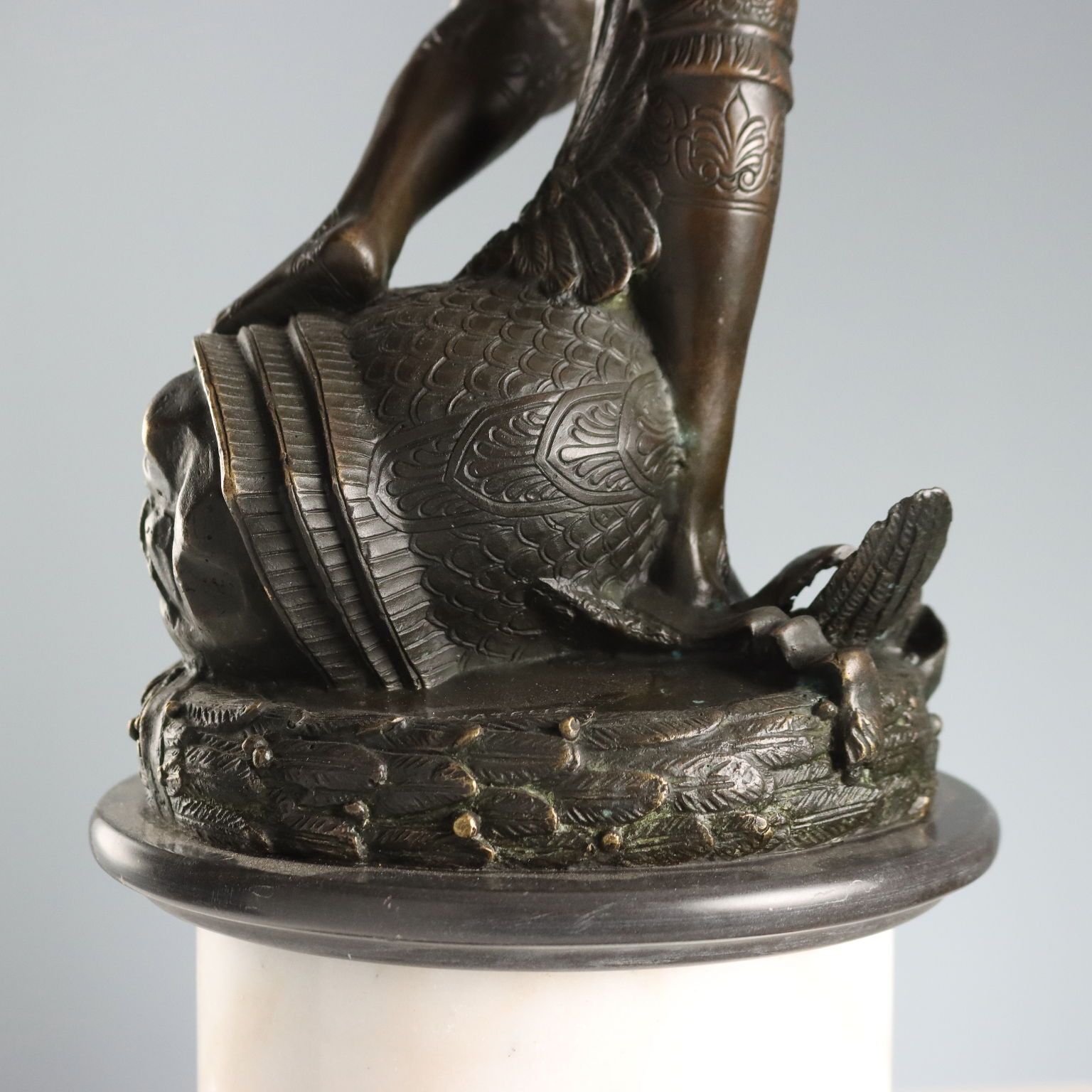 photo for sale Sculpture en bronze d'époque, copie du David de Donatello, Italie, XXe siècle