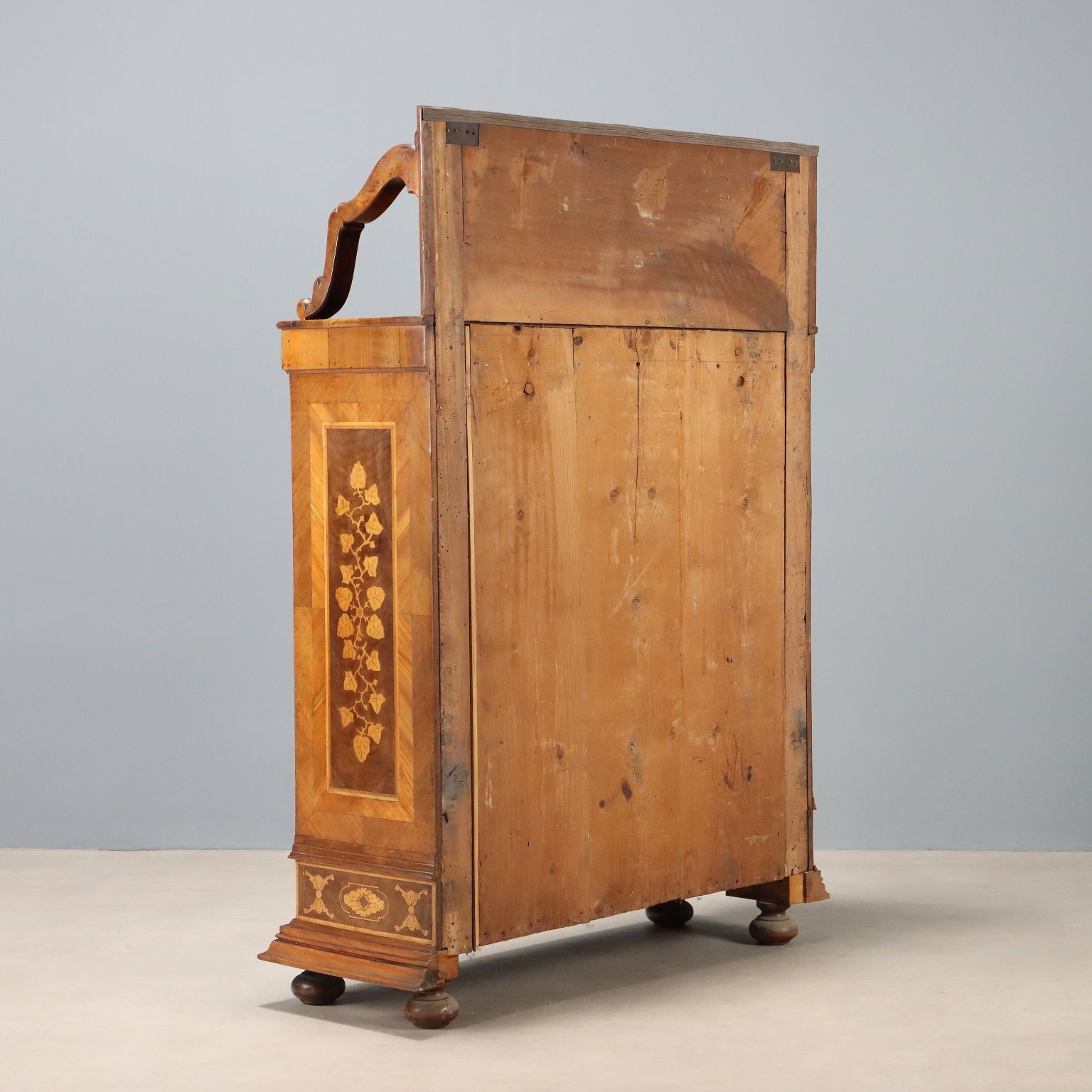 Furniture Antique Cupboard Cherrywood Maple Italy XIX XX Century photo