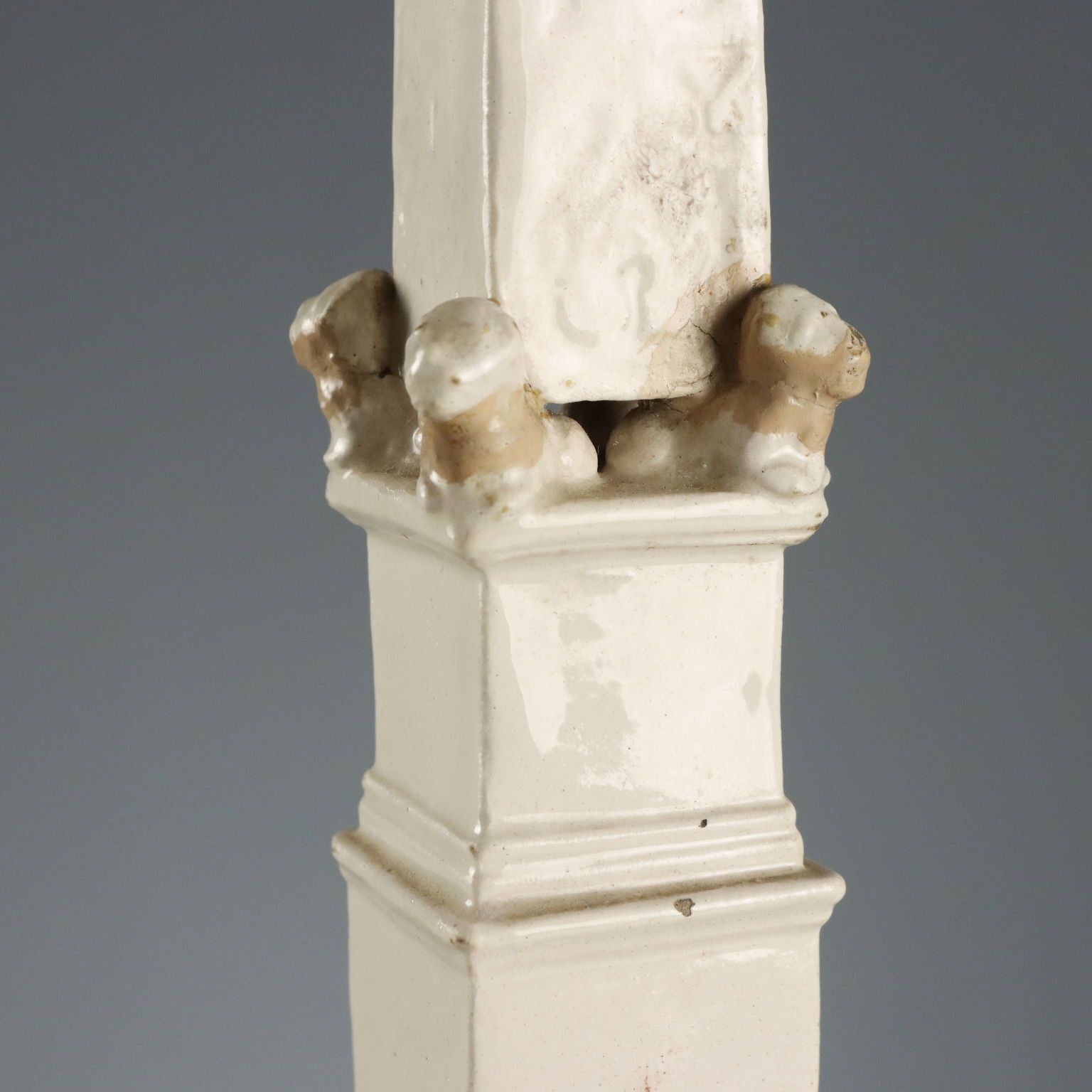Antiek Centerpiece Plat De Ménage Aardewerk Italië 19e Eeuw photo Woonaccessoires