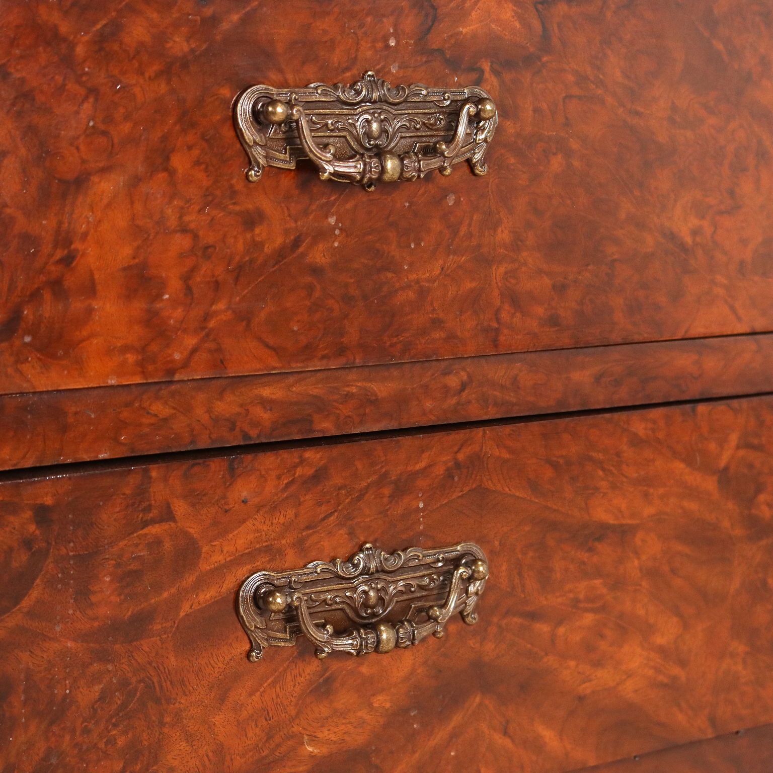 Antique Chest Of Drawers Charles X Walnut Oak 4 Drawers XIX Century photo buy