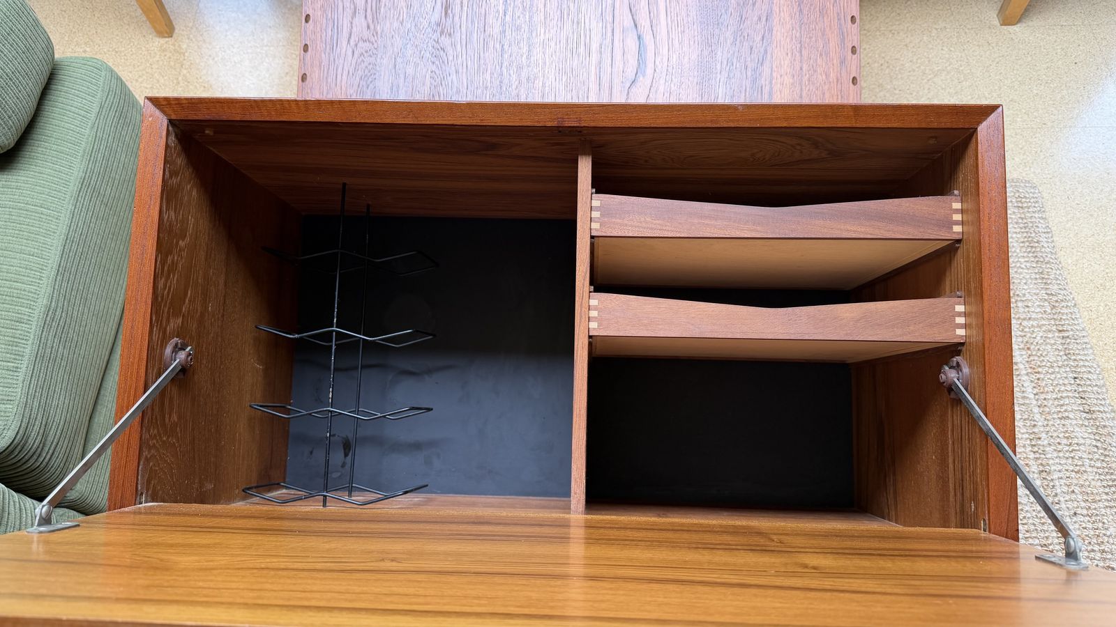 photo for sale Cadovius Cado Teak 1 Bay Modular Wall Mounted Storage Mid Century