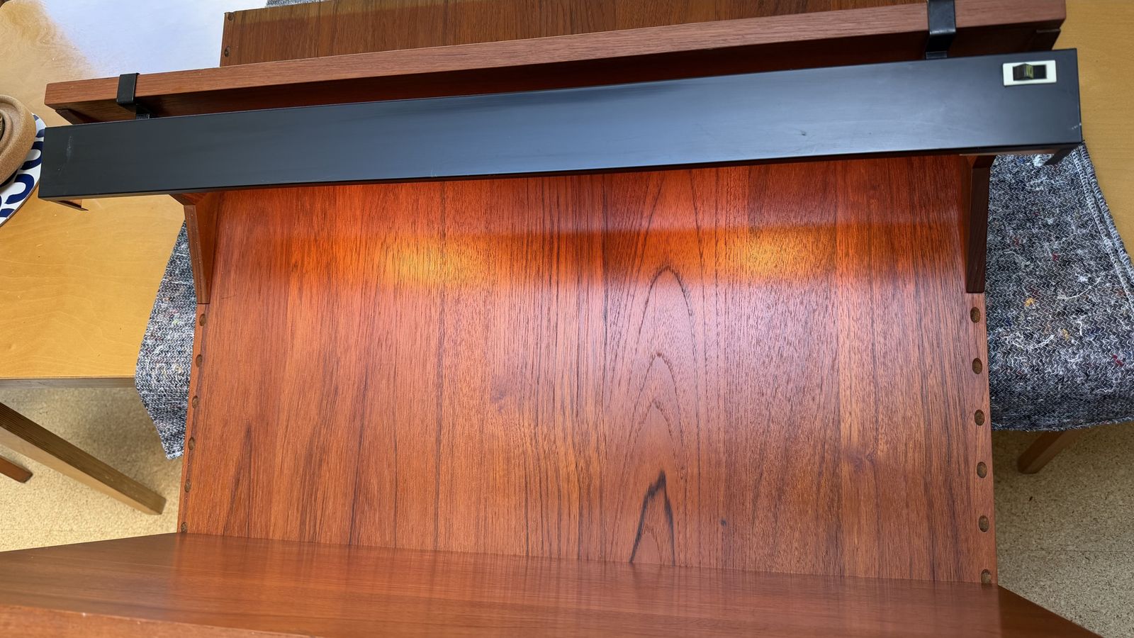Cadovius Cado Teak 1 Bay Modular Wall Mounted Storage Mid Century photo Furniture