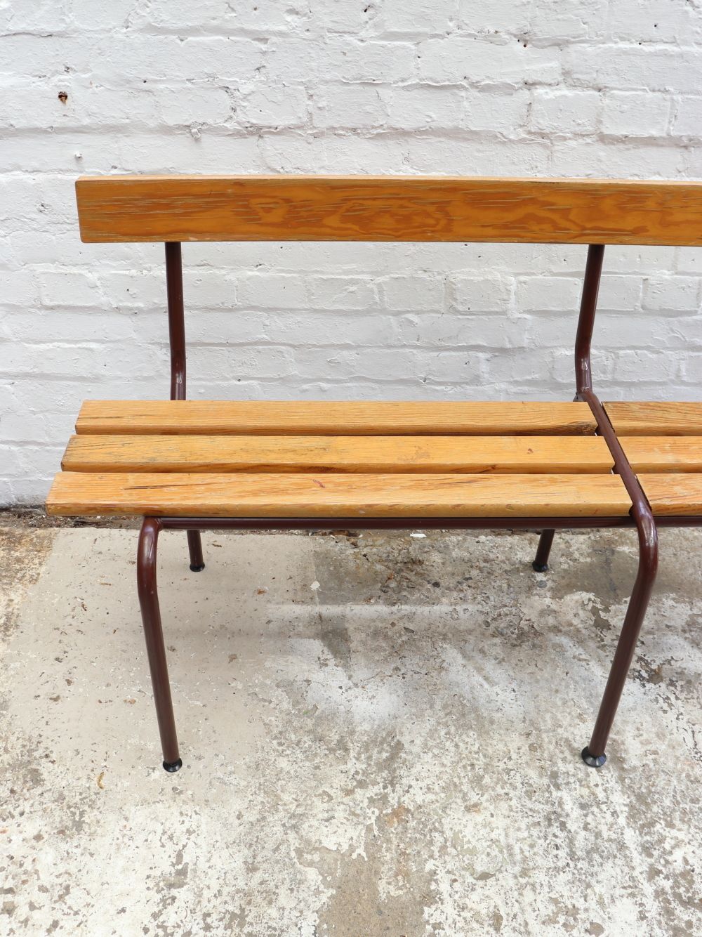 Vintage French Mullca School Bench photo for sale