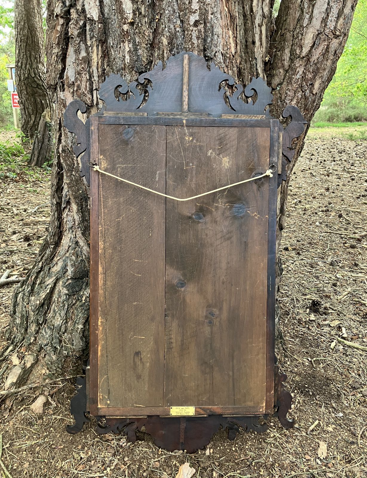 Mahogany Fretwork Mirror, Circa 1900 photo buy