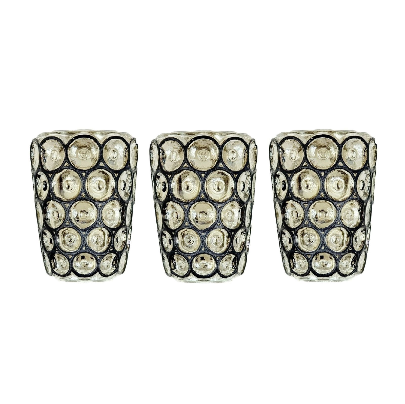 1 Of 3 Mid Century Modern Glass Wall Lamps From Limburg, Germany, 1960s
