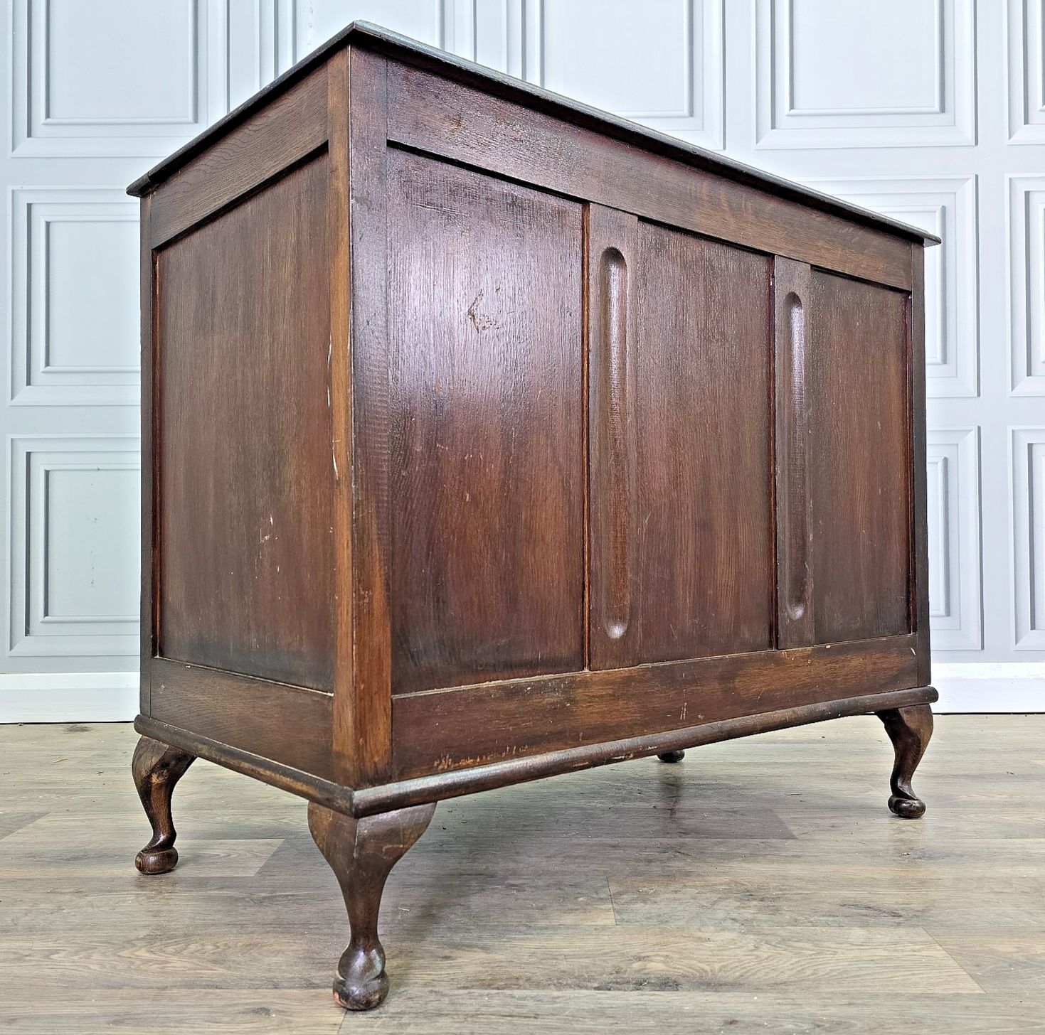 Vintage Large Chest Trunk Morris Of Swinton Oak Blanket Linen Storage Coffer