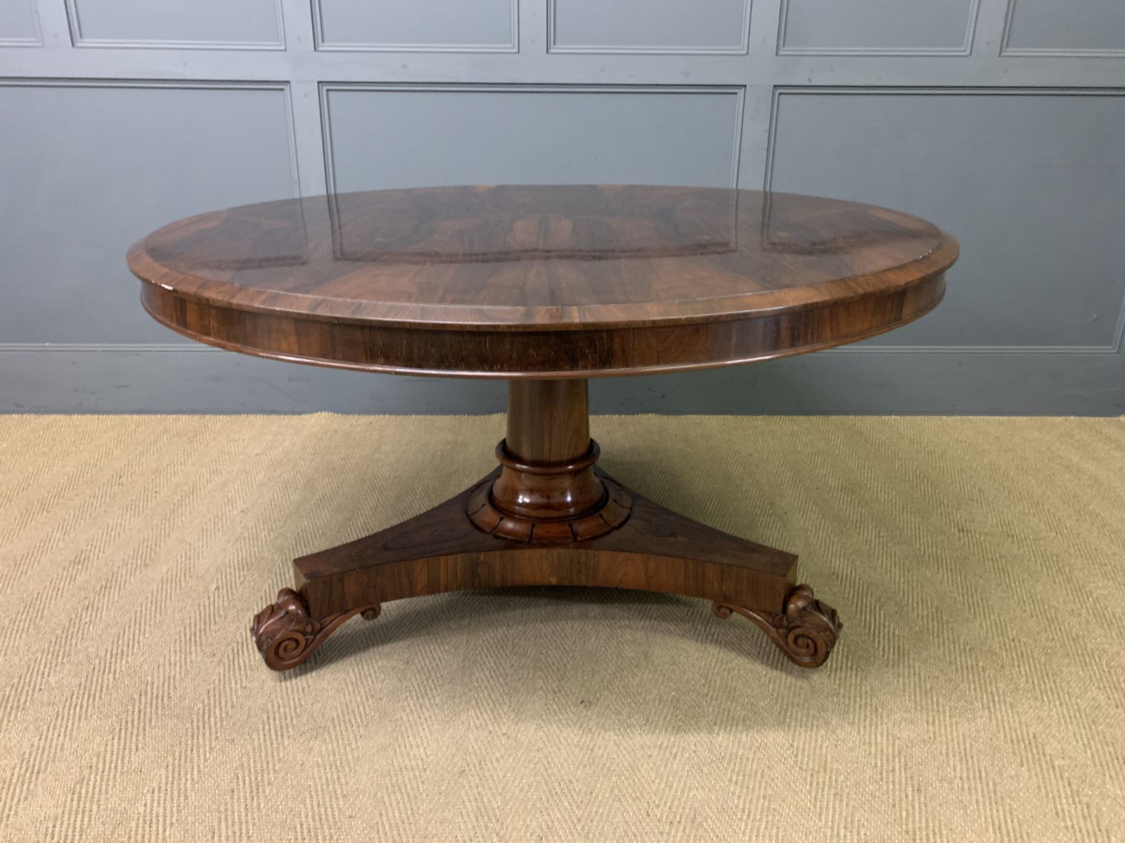 William IV Rosewood Loo Table photo for sale